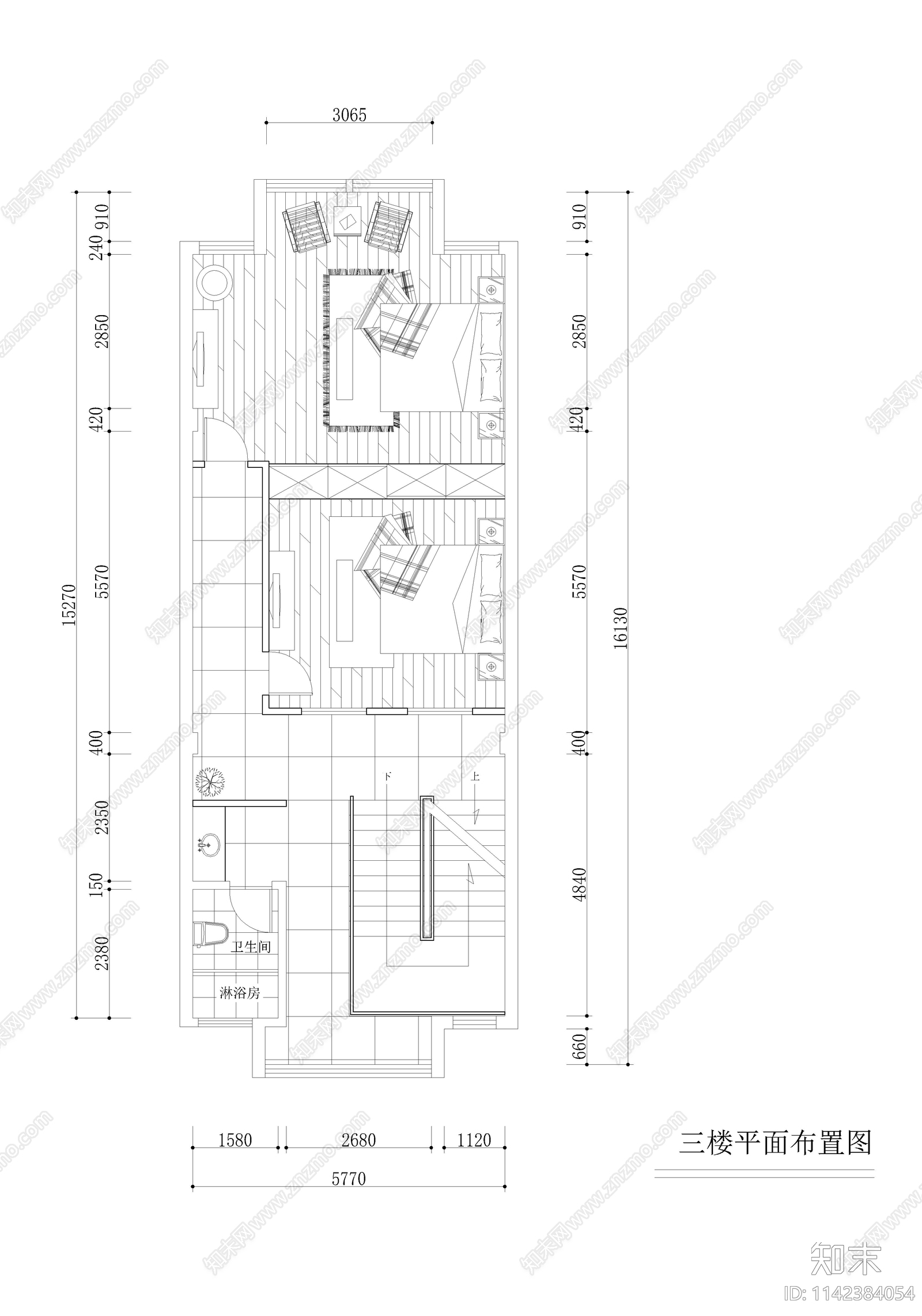 许昌茶社室内装修cad施工图下载【ID:1142384054】