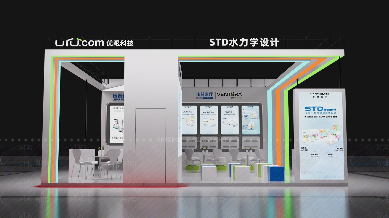 现代美陈3D模型下载【ID:1142384589】