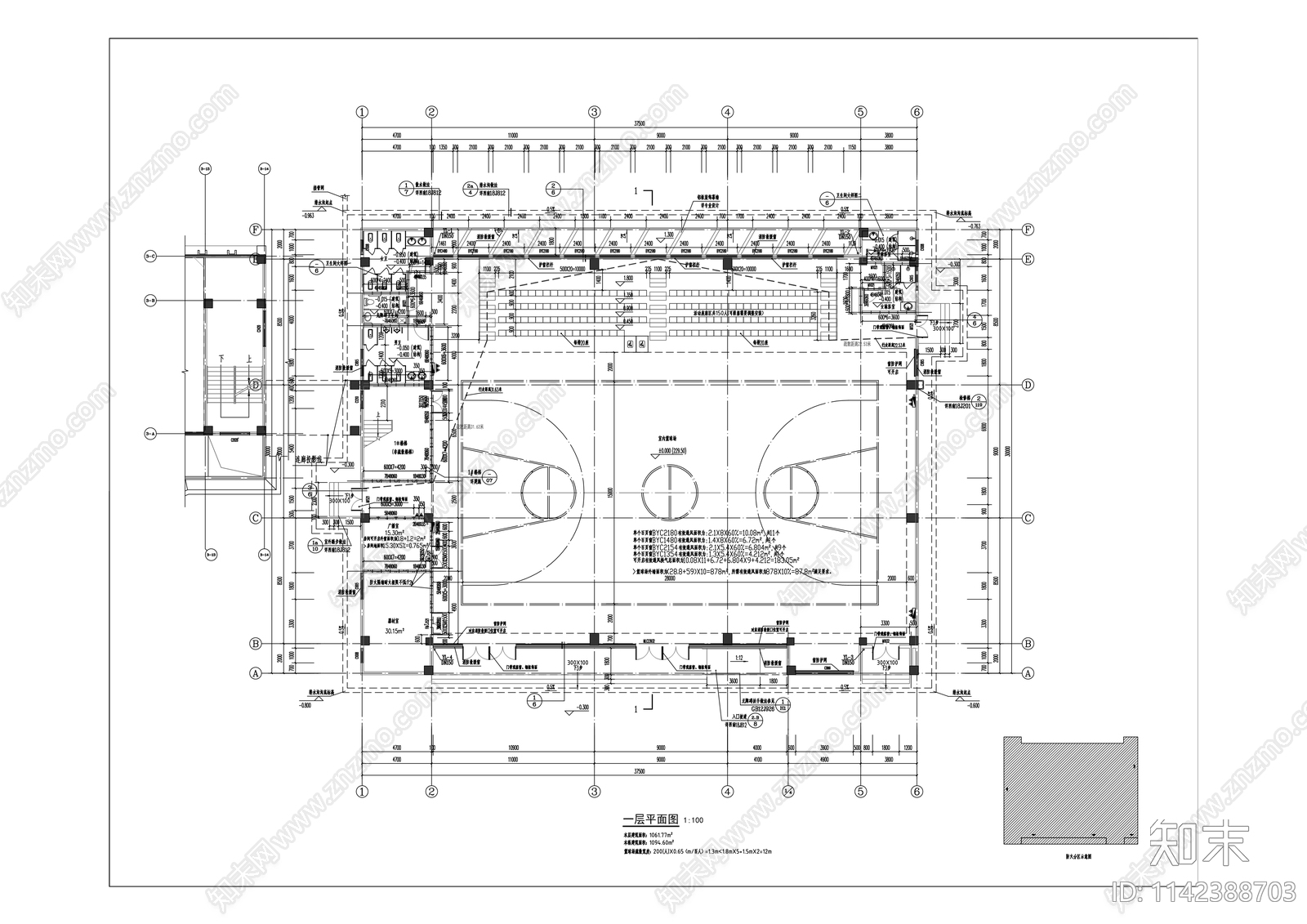 福宏小学建筑cad施工图下载【ID:1142388703】