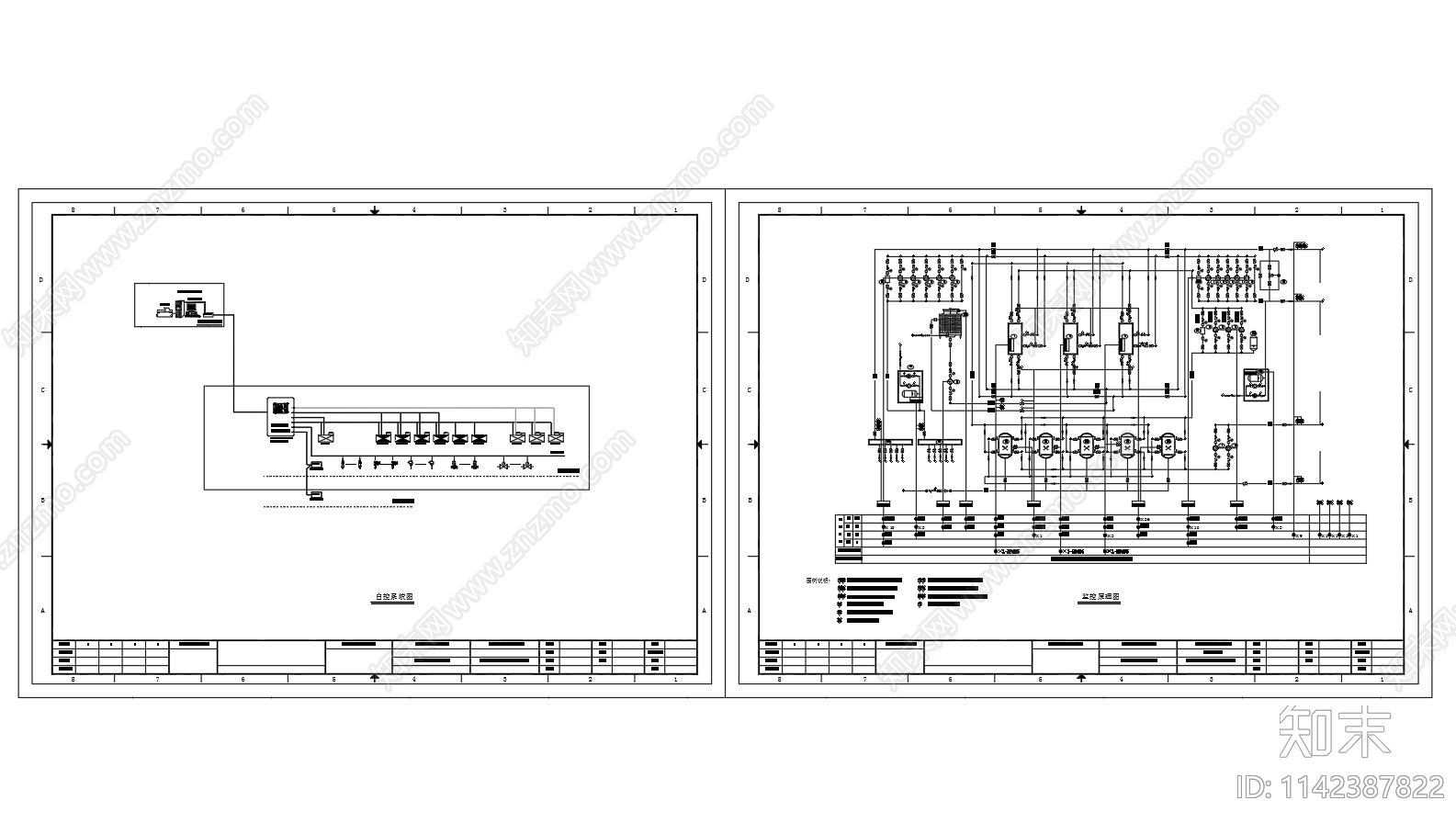 空调自控监控系统cad施工图下载【ID:1142387822】