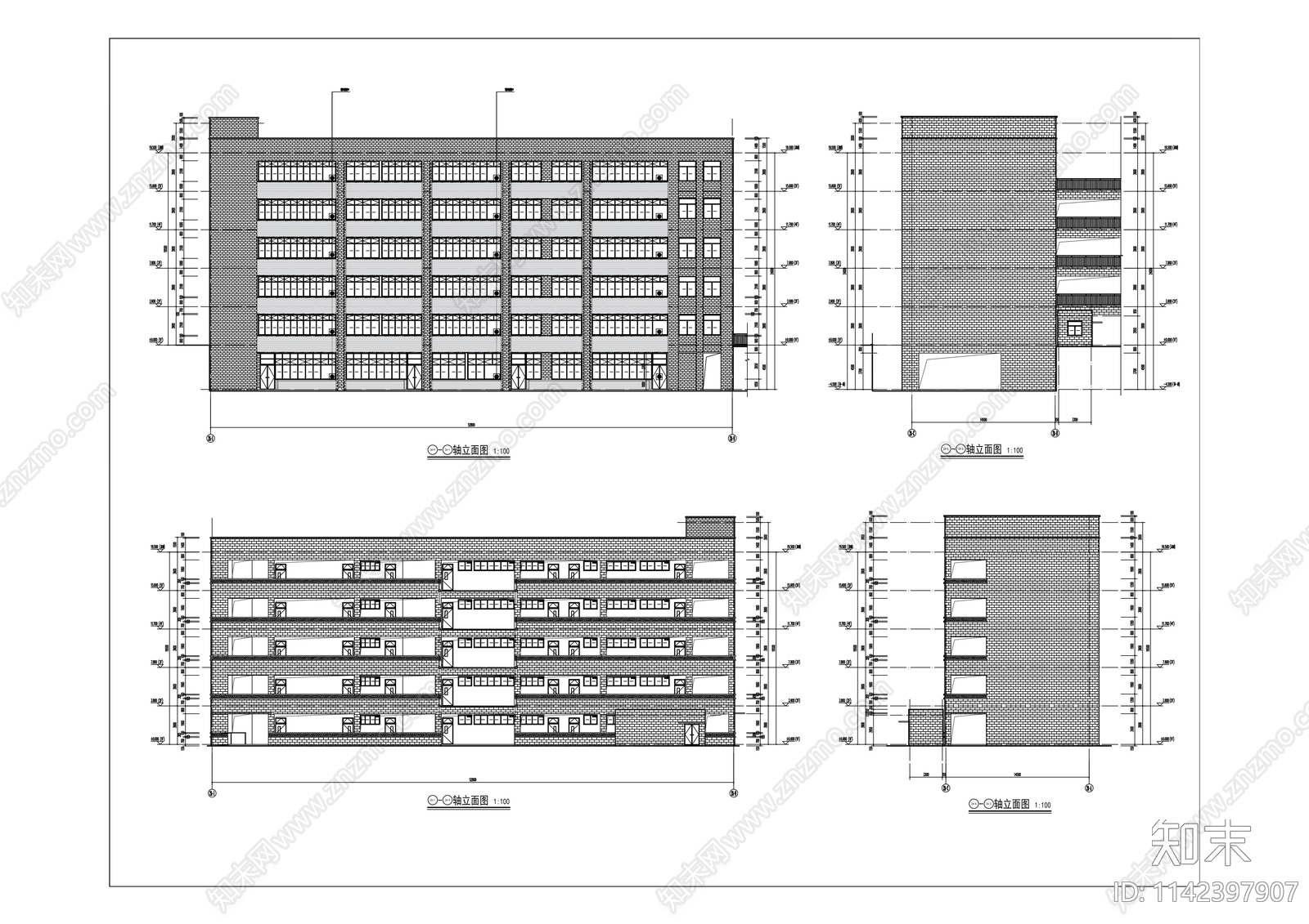 康美初中学校建筑cad施工图下载【ID:1142397907】