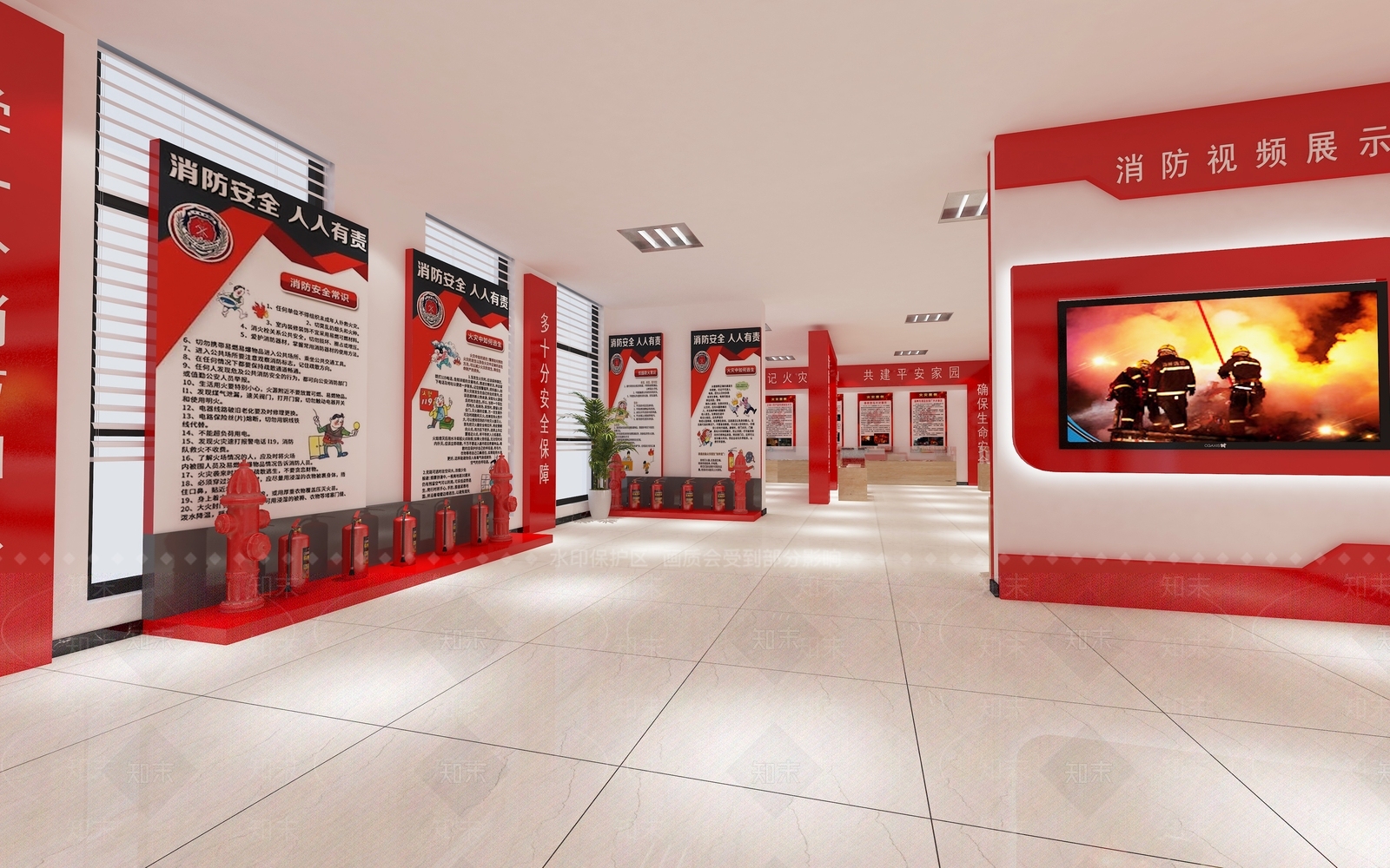 消防展厅3D模型下载【ID:1142398877】