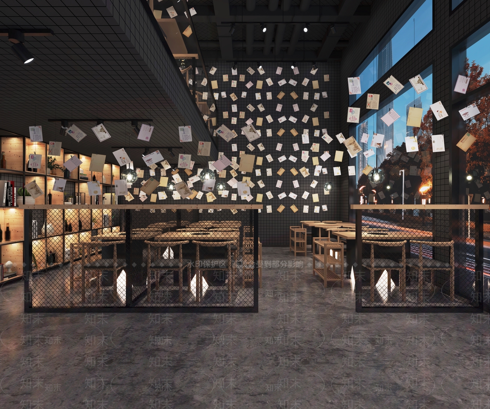 工业风火锅店3D模型下载【ID:1142403610】