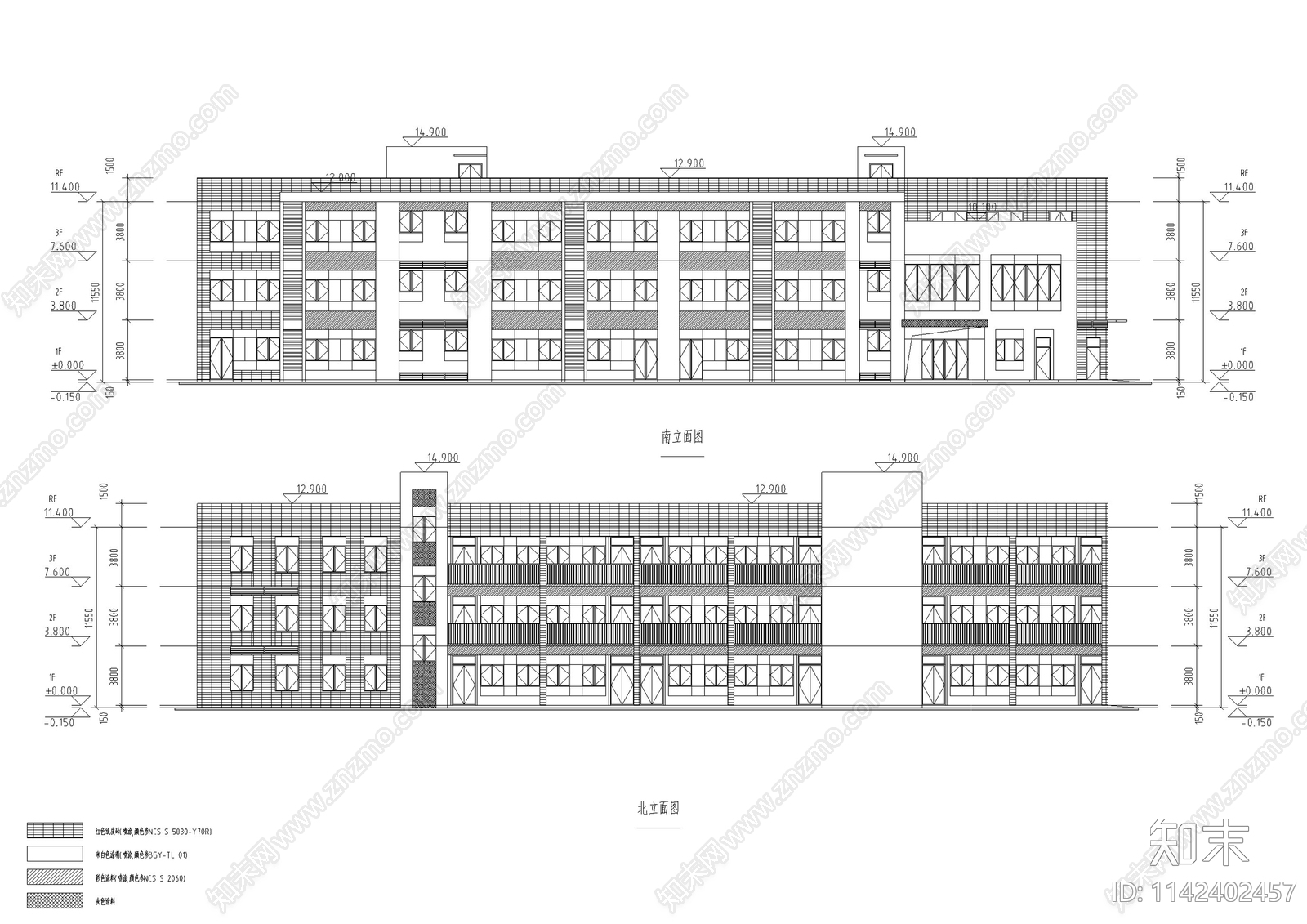 幼儿园建筑cad施工图下载【ID:1142402457】