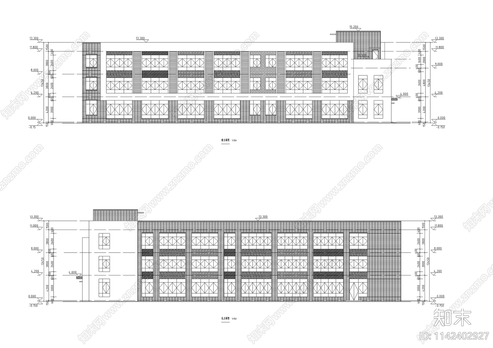 幼儿园建筑cad施工图下载【ID:1142402927】