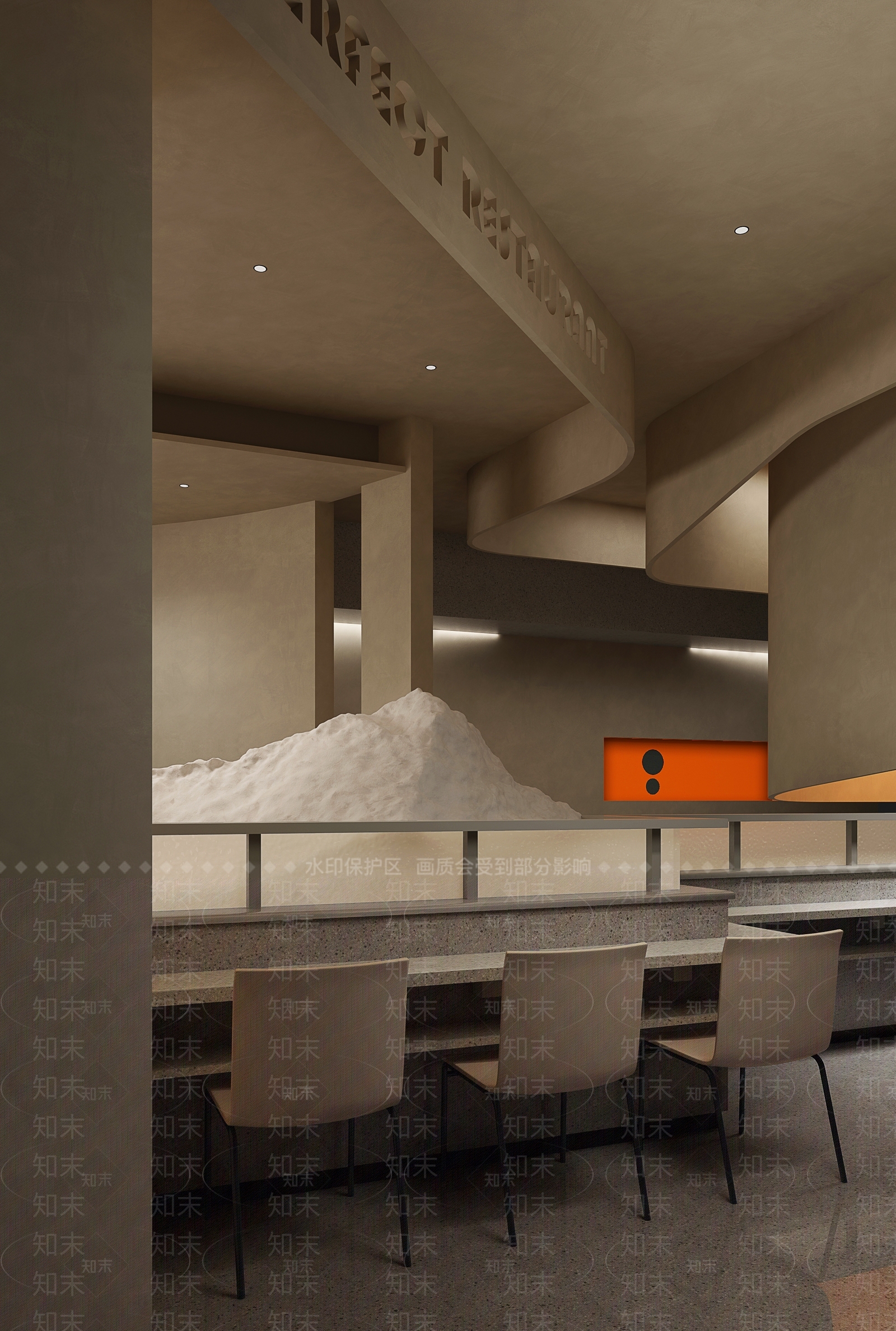 DIR物向文化现代餐饮空间3D模型下载【ID:1142411686】
