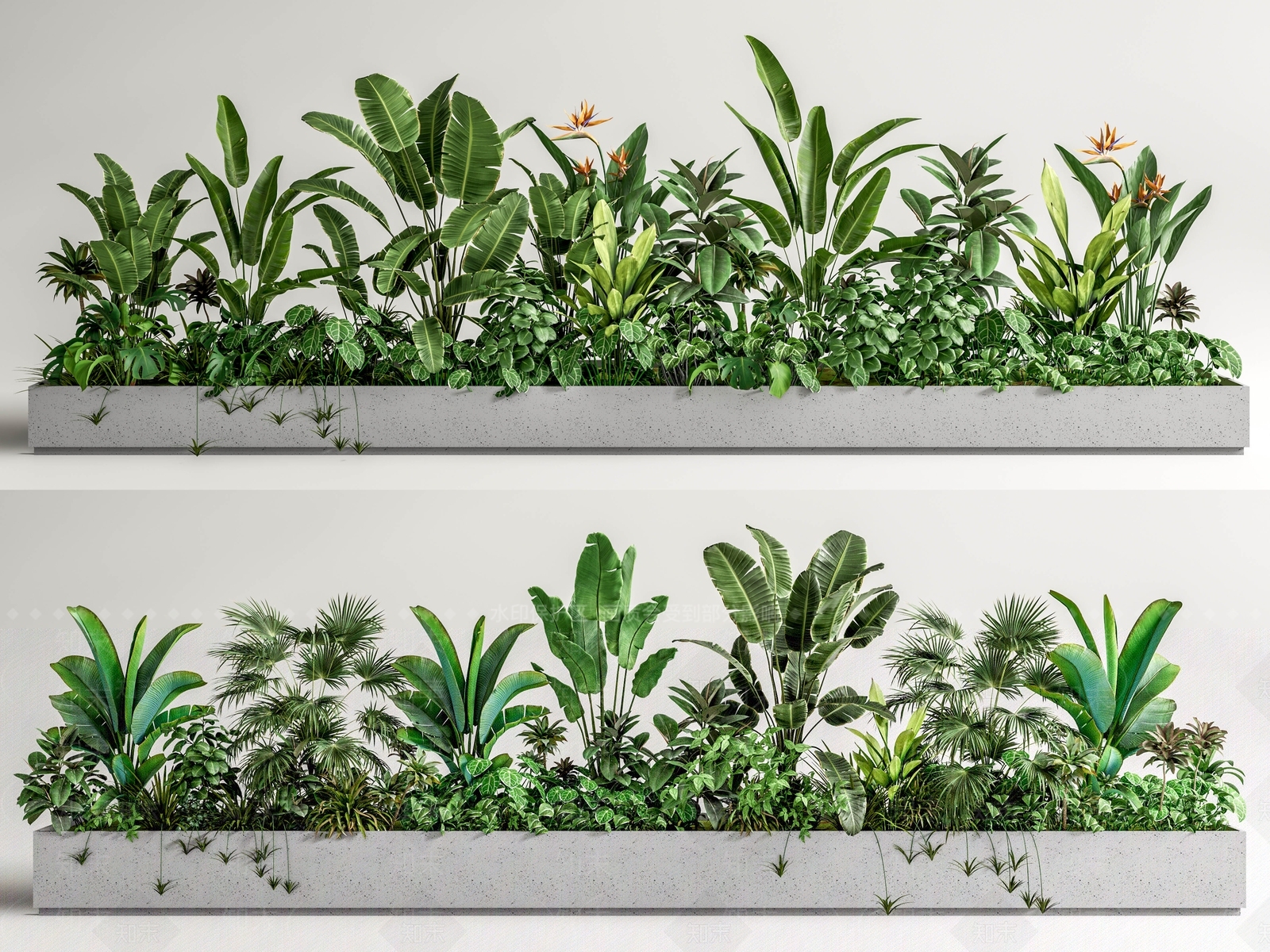 植物堆3D模型下载【ID:1142415409】