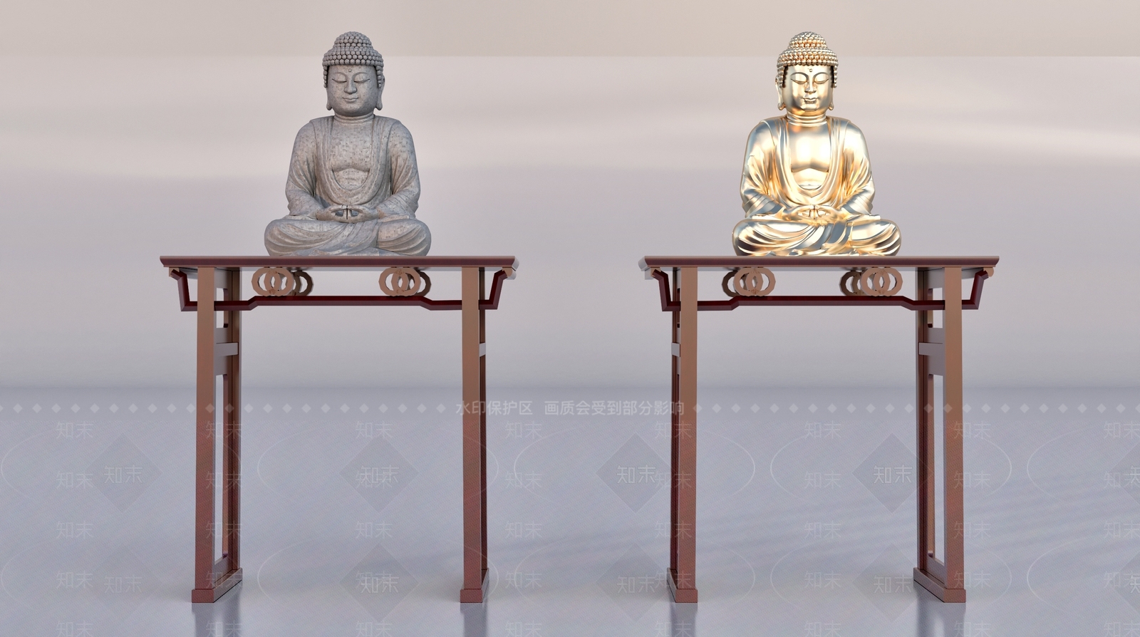 佛祖雕像3D模型下载【ID:1160340457】