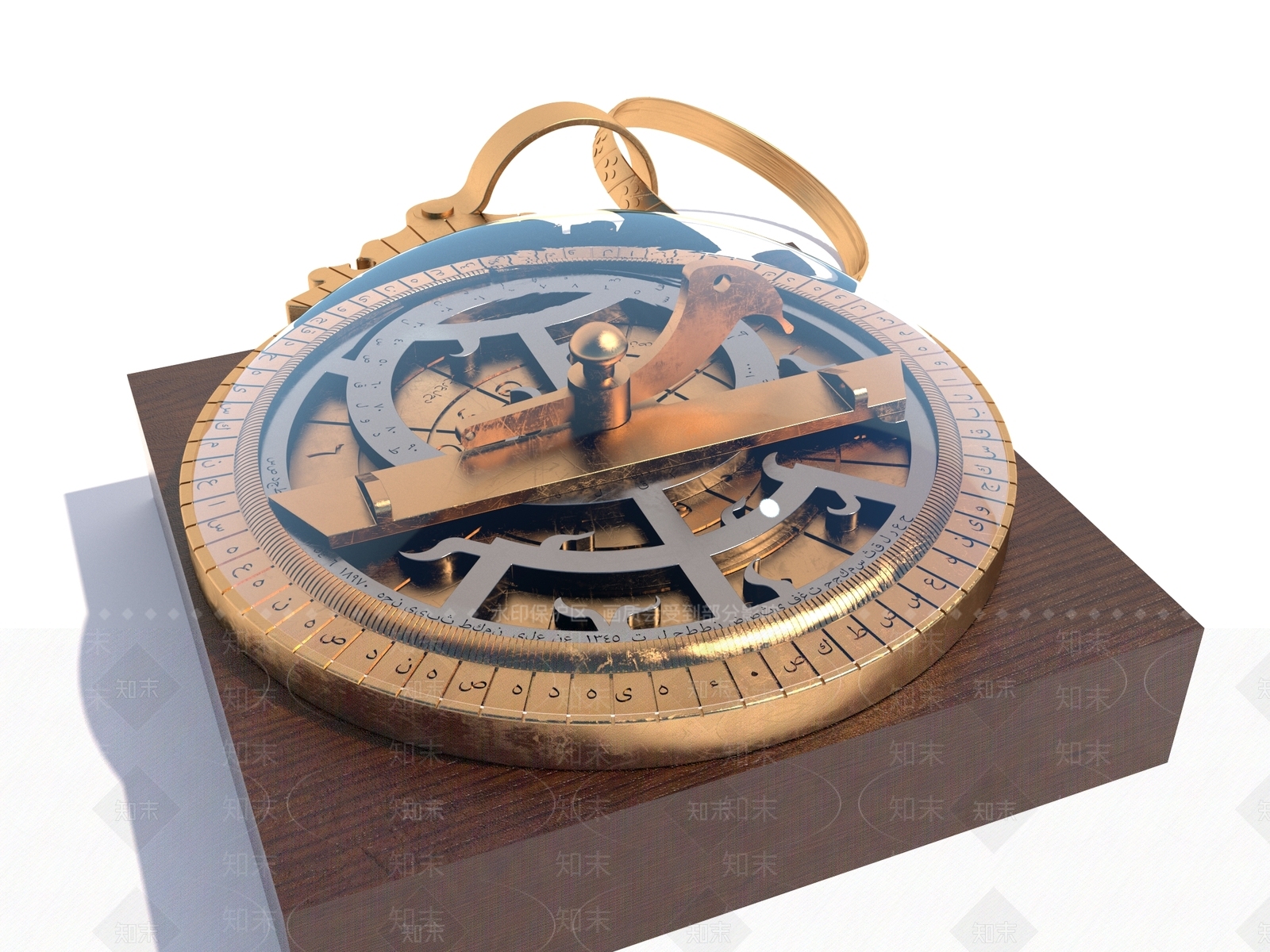现代风格罗盘3D模型下载【ID:1142424471】