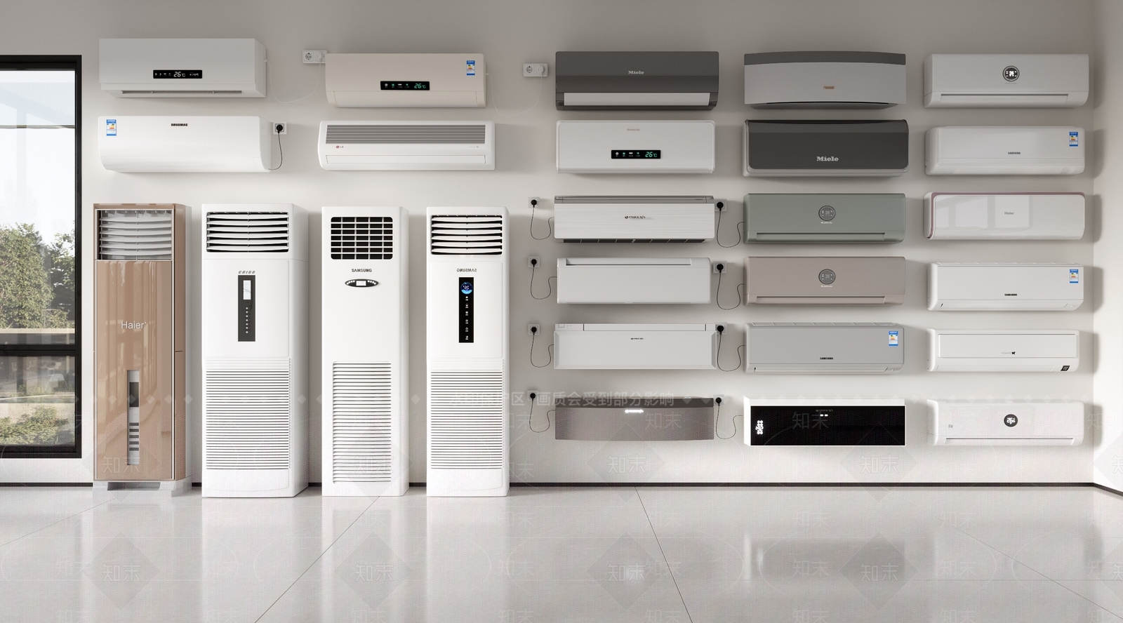 室内空调挂机合集3D模型下载【ID:1142426808】