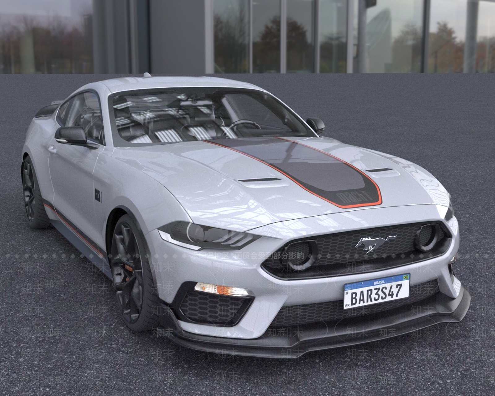 2023款福特野马Mustang跑车汽车低配版3D模型下载【ID:1156966773】