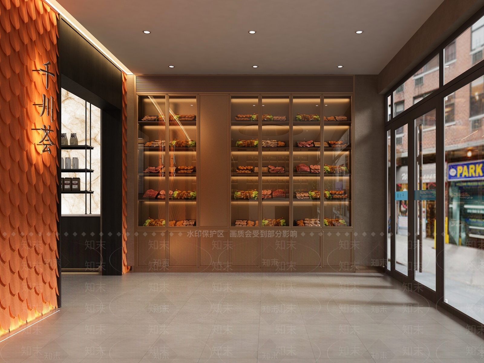 餐饮空间海鲜店3D模型下载【ID:1142429386】