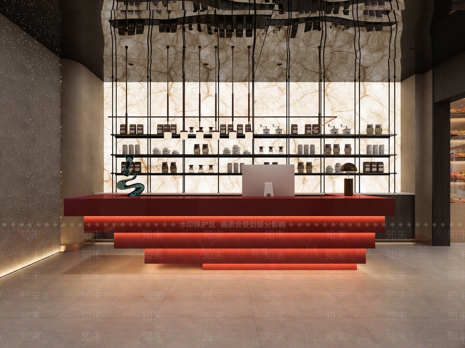 餐饮空间海鲜店3D模型下载【ID:1142429386】