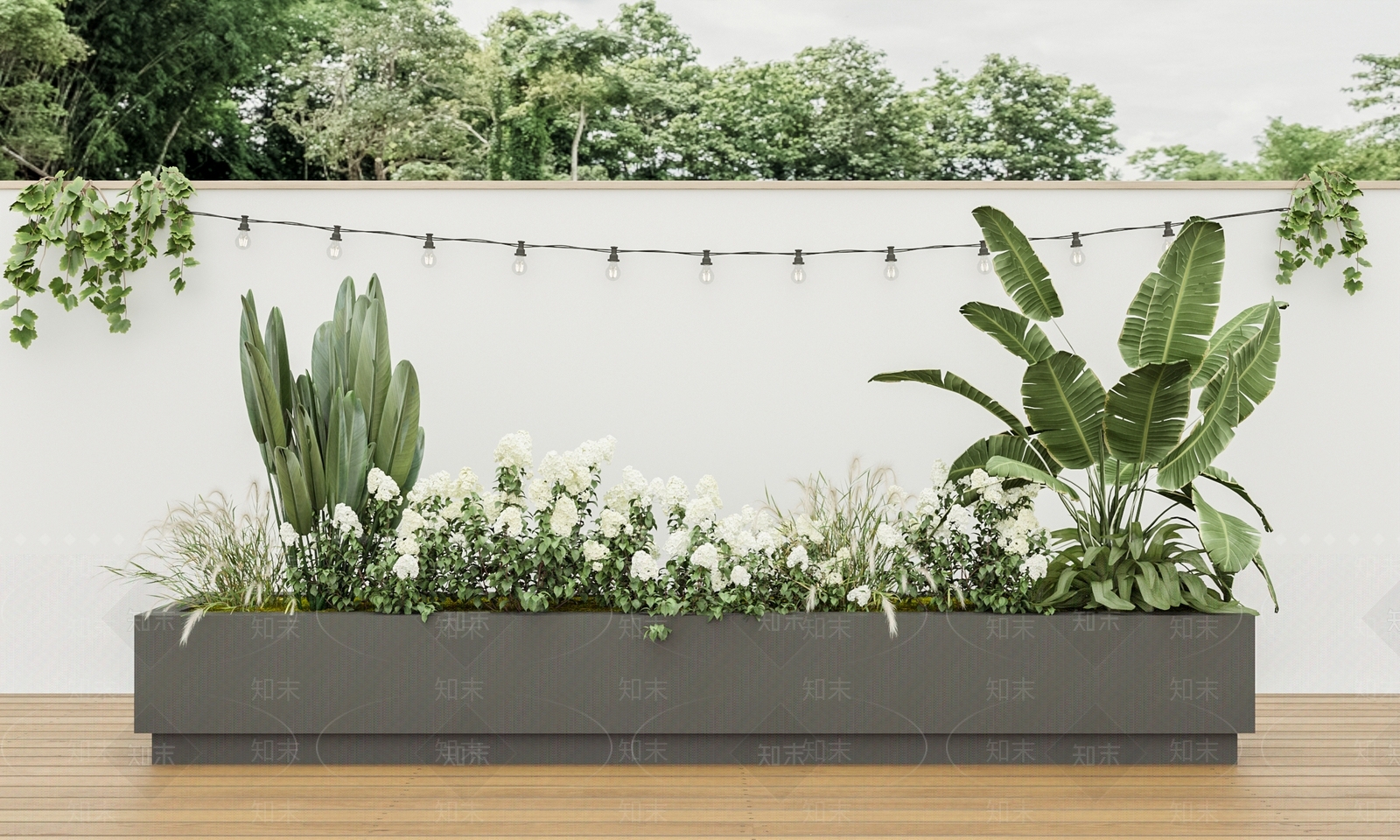 花池植物堆SU模型下载【ID:1142434940】