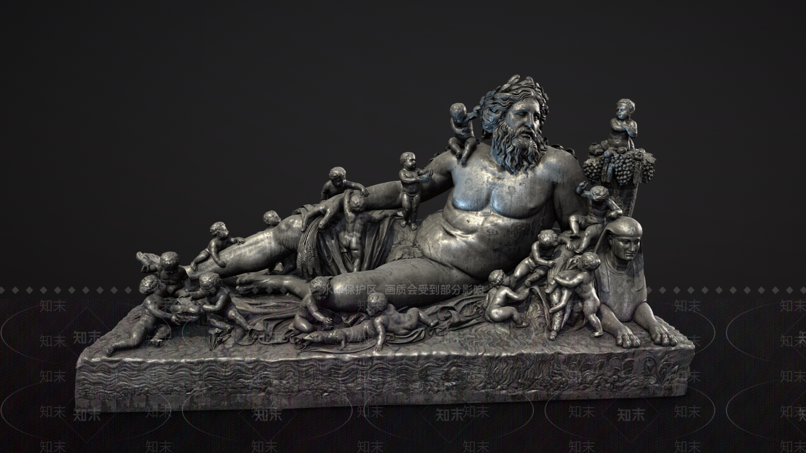 欧式人物雕塑SU模型下载【ID:1142436207】