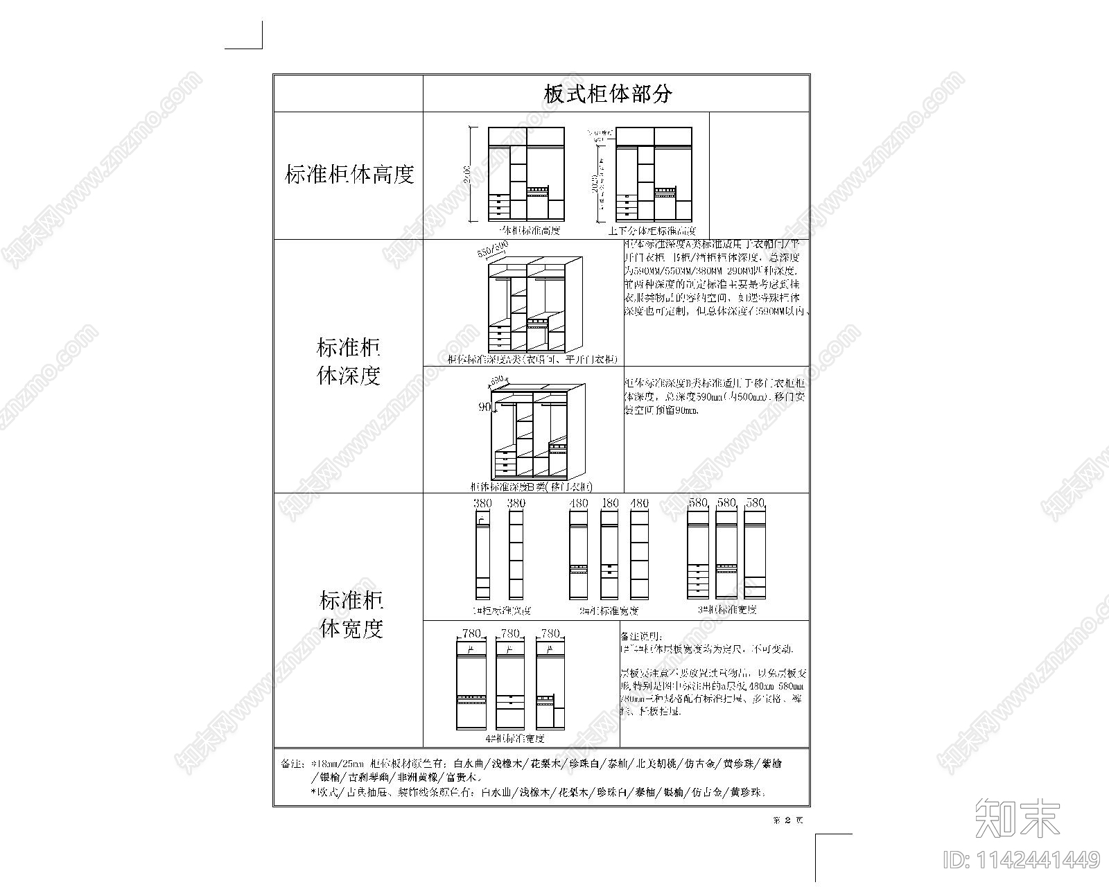 衣柜定制cad施工图下载【ID:1142441449】