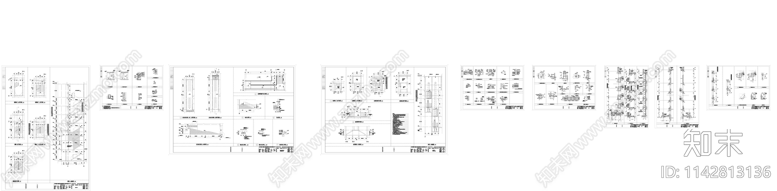 住宅区建筑cad施工图下载【ID:1142813136】