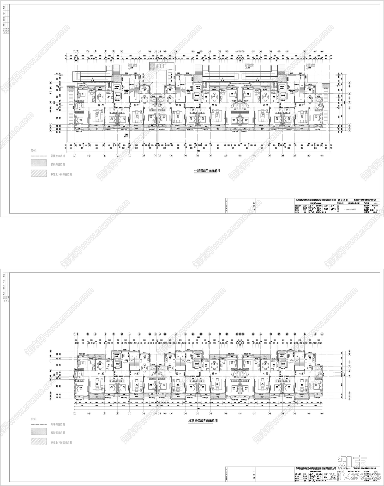 住宅区建筑cad施工图下载【ID:1142768385】