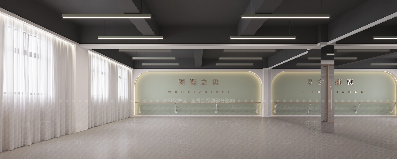 舞蹈教室3D模型下载【ID:1142448094】