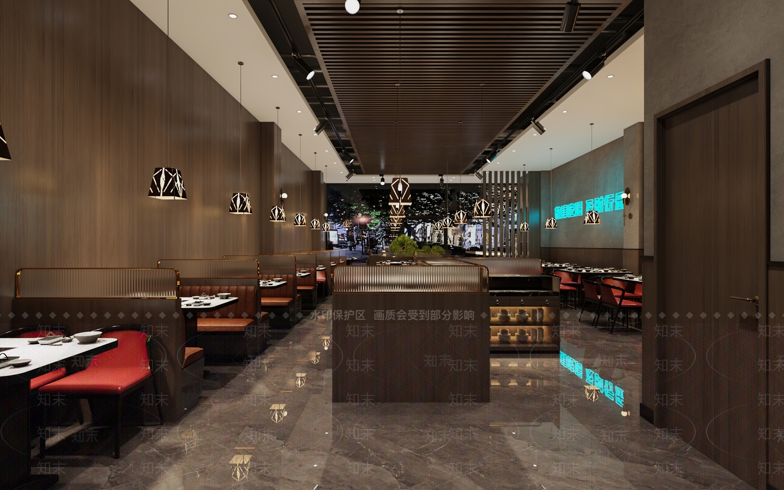 工业风火锅店3D模型下载【ID:1142457097】