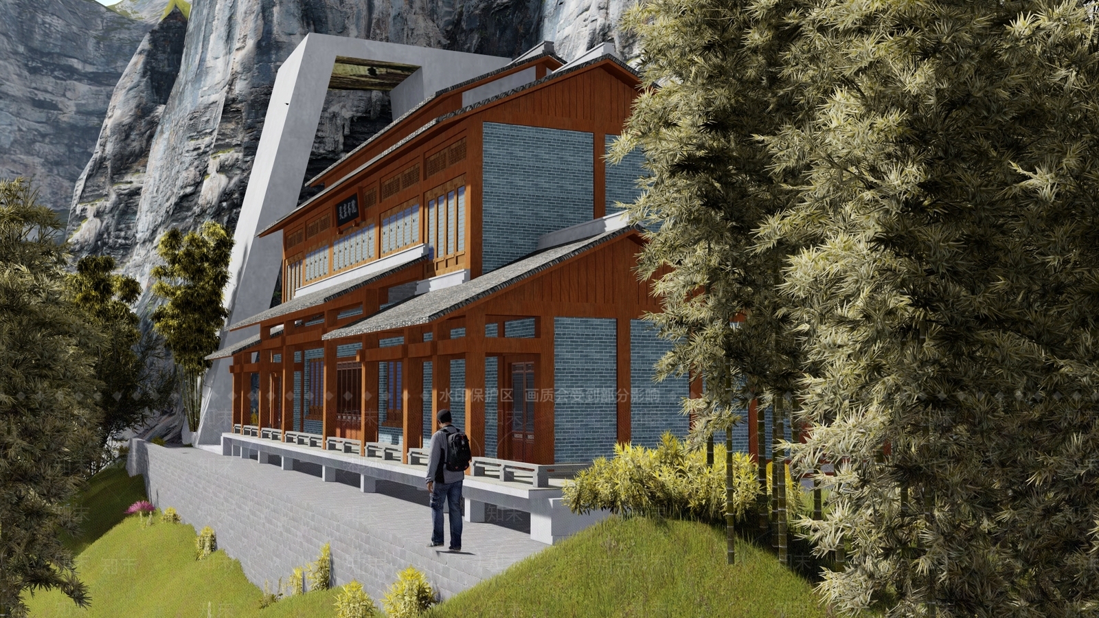 新中式书院SU模型下载【ID:1142807143】