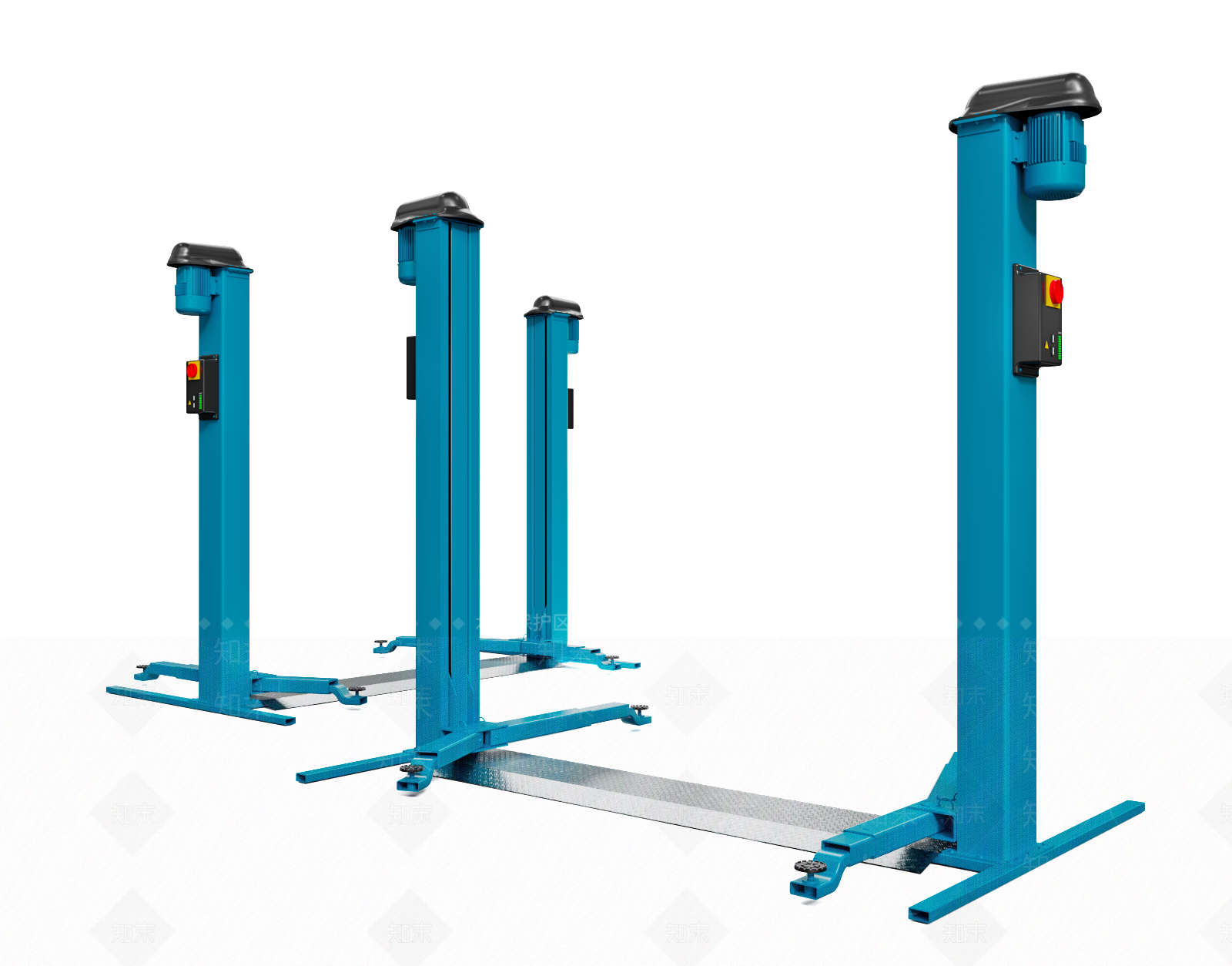 汽车维修升降机SU模型下载【ID:1142459451】