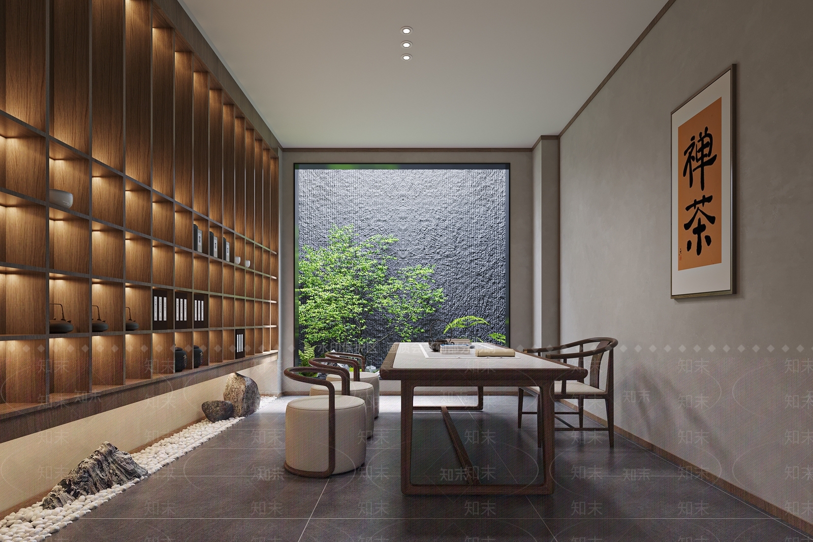 中式茶室3D模型下载【ID:1142460476】_知末3d模型网