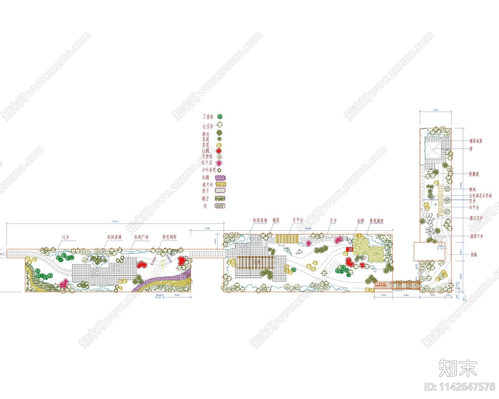 别墅庭院屋顶花园平面布置图施工图下载【ID:1142647578】