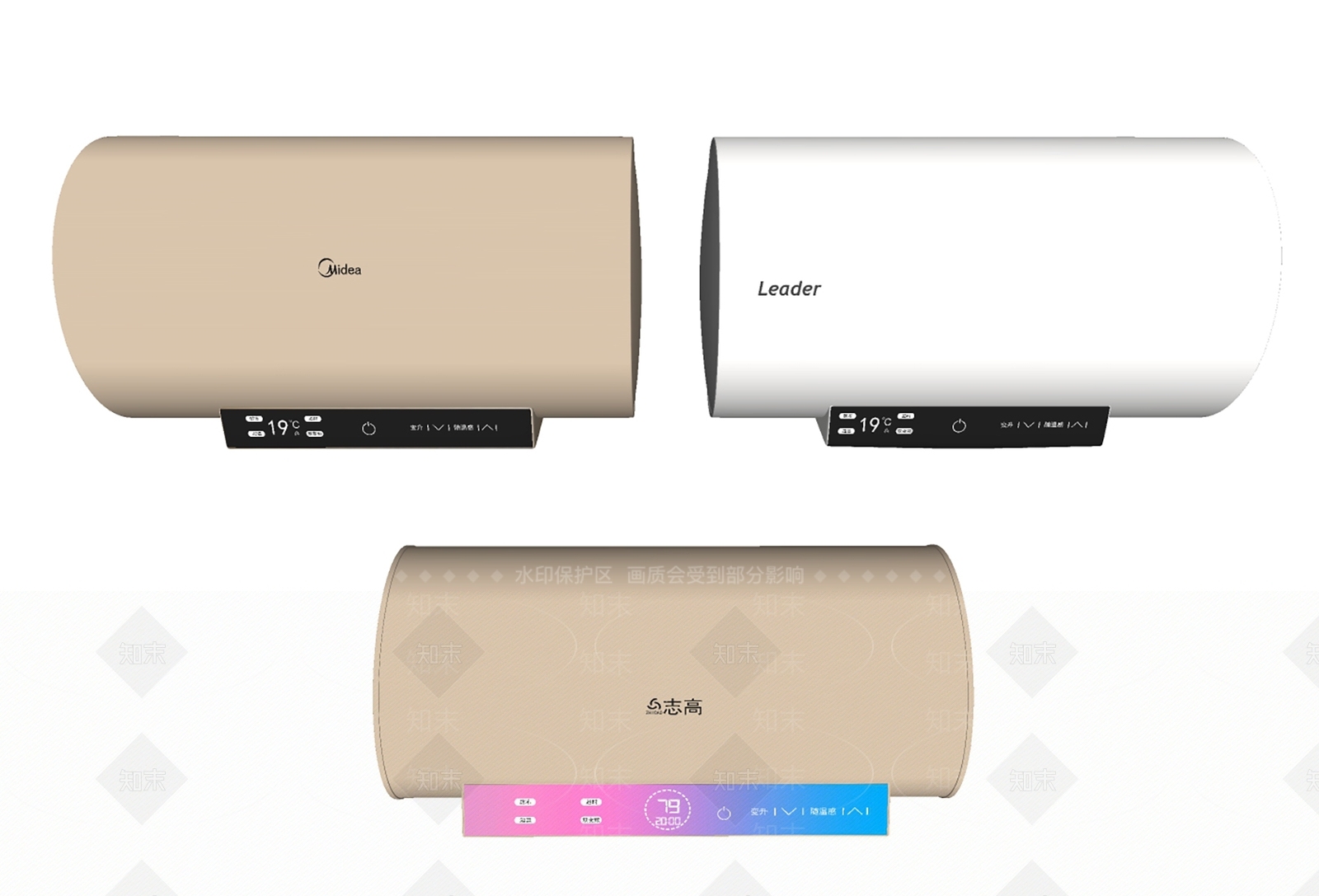 家用电热水器SU模型下载【ID:1142470210】