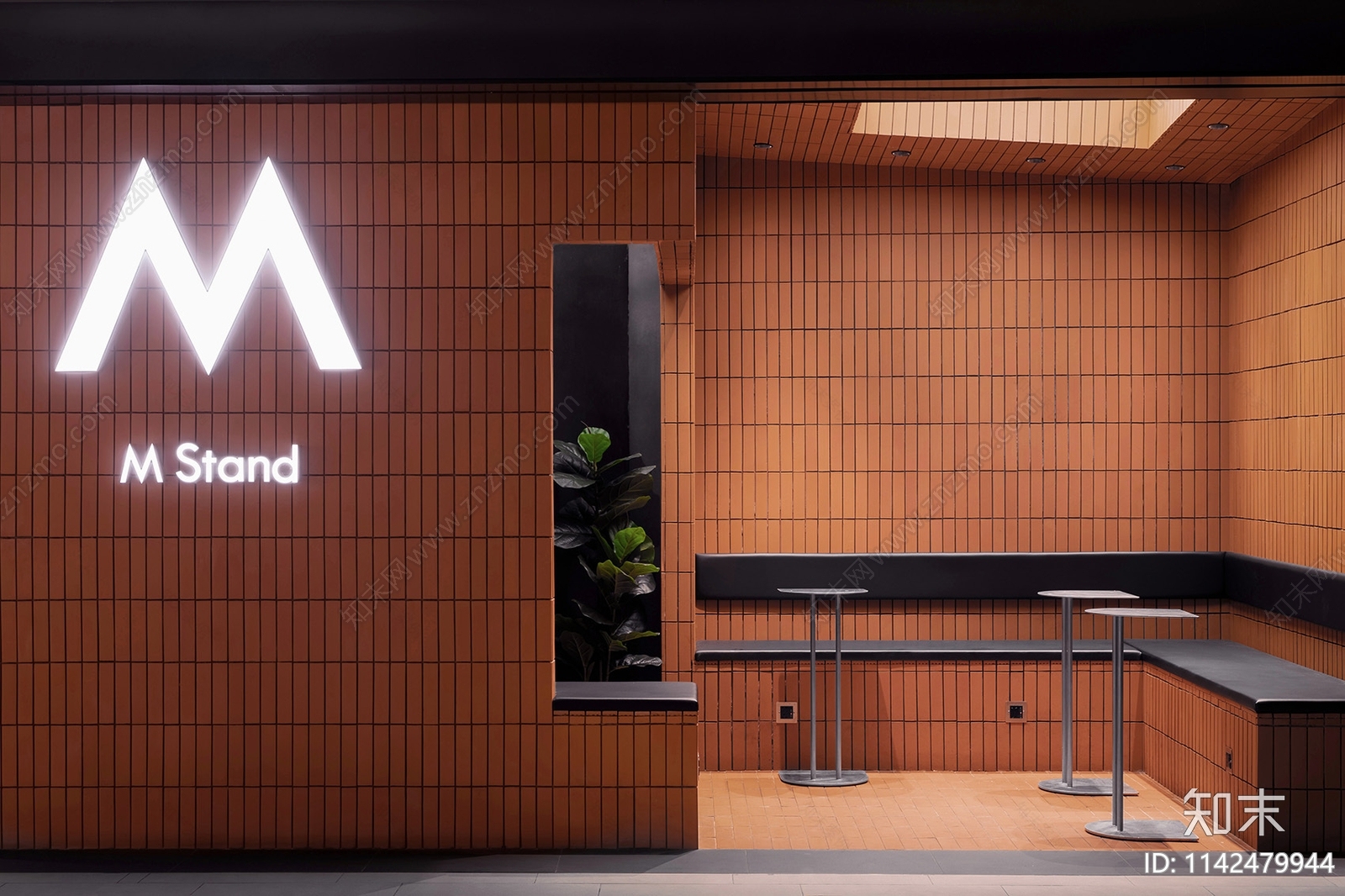 MStand咖啡店上海K11店平面布置图施工图下载【ID:1142479944】