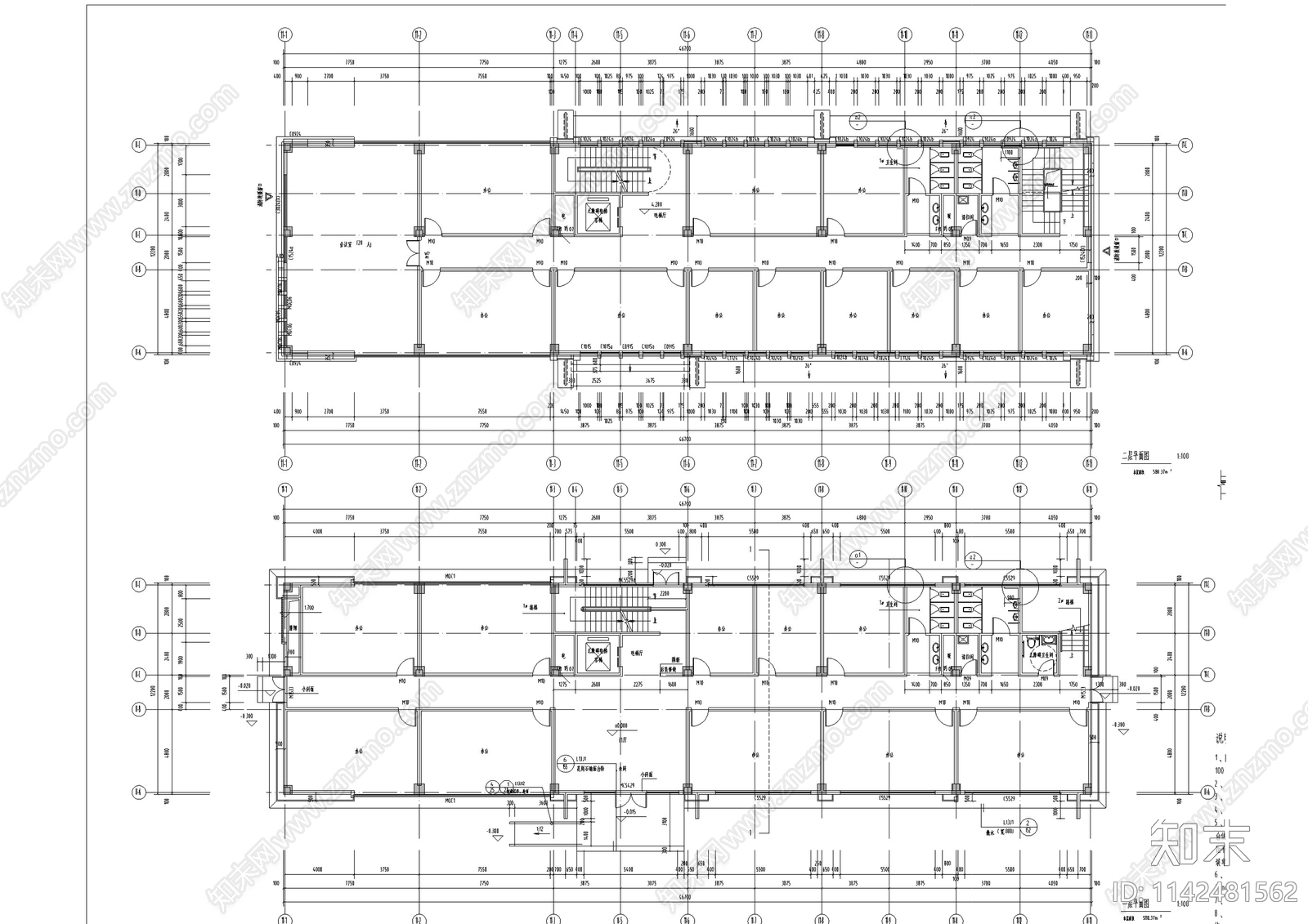 中式仿古街区商业建筑cad施工图下载【ID:1142481562】