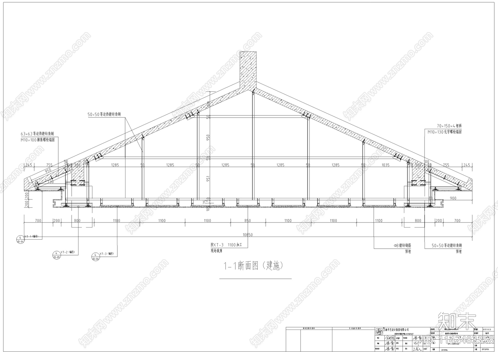 中式仿古建筑门厅GRC吊顶cad施工图下载【ID:1142483358】