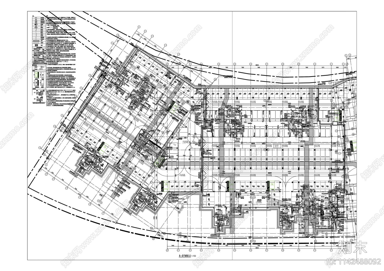 天地源玖玺香都住宅区建筑cad施工图下载【ID:1142488092】