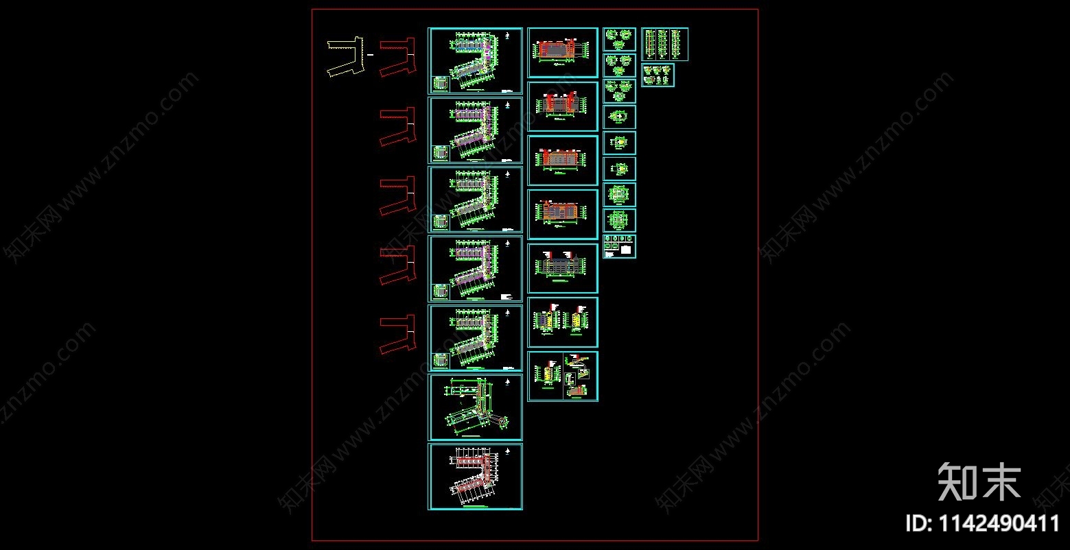 教学楼建筑cad施工图下载【ID:1142490411】