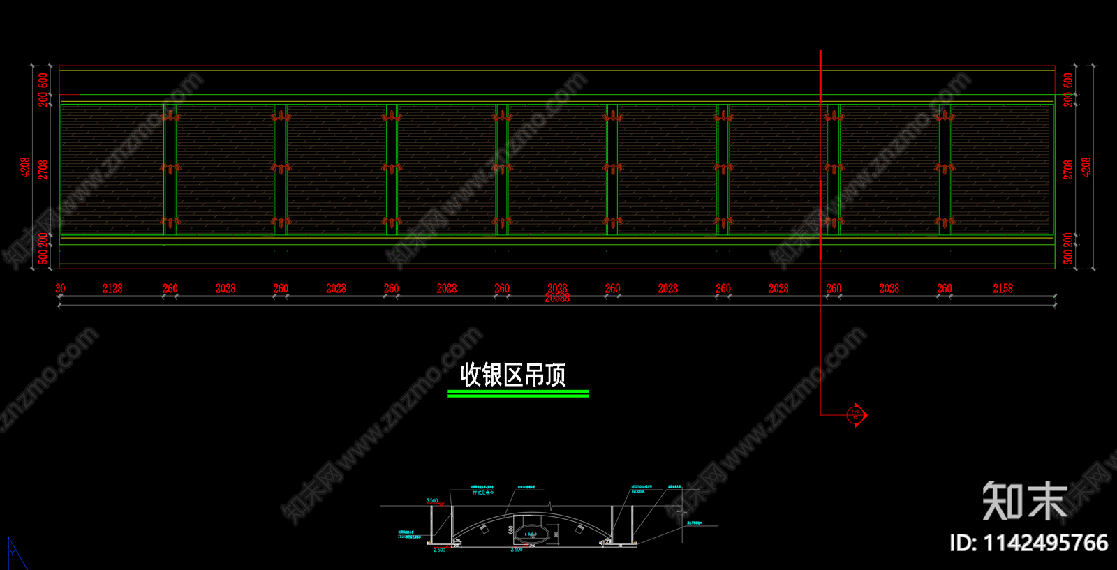 超市室内装修cad施工图下载【ID:1142495766】