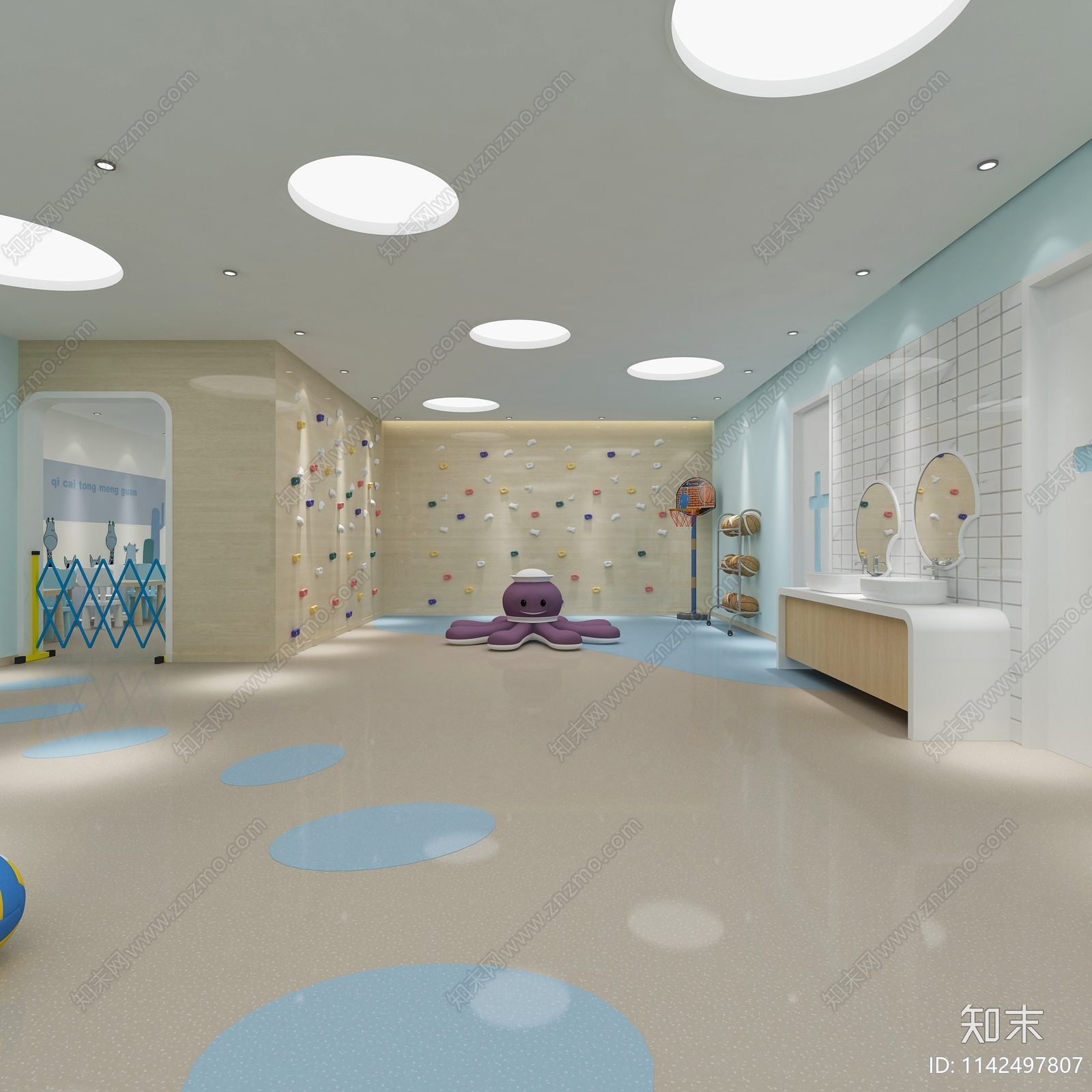 幼儿园儿童活动区3D模型下载【ID:1142497807】