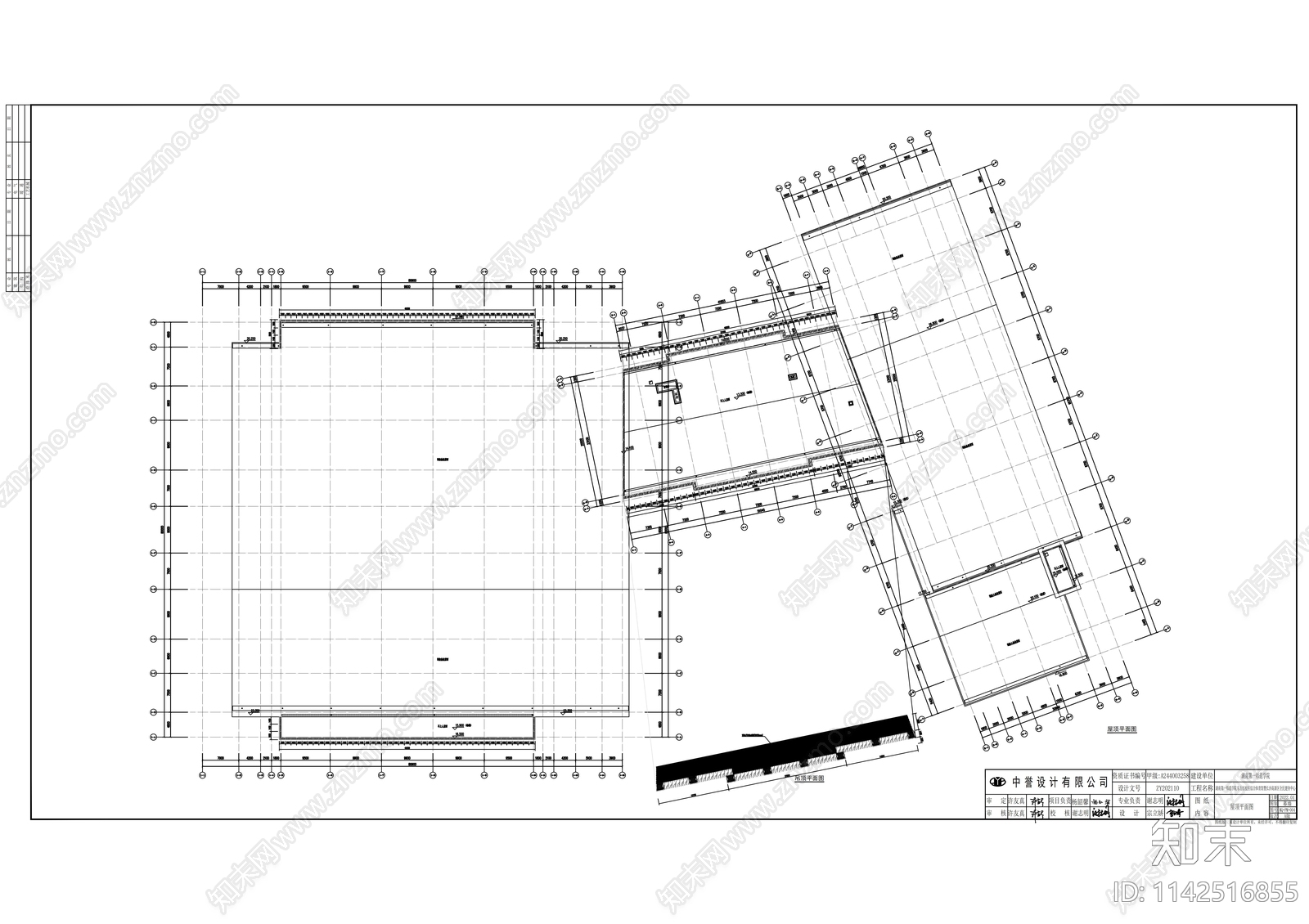 体育馆建筑cad施工图下载【ID:1142516855】