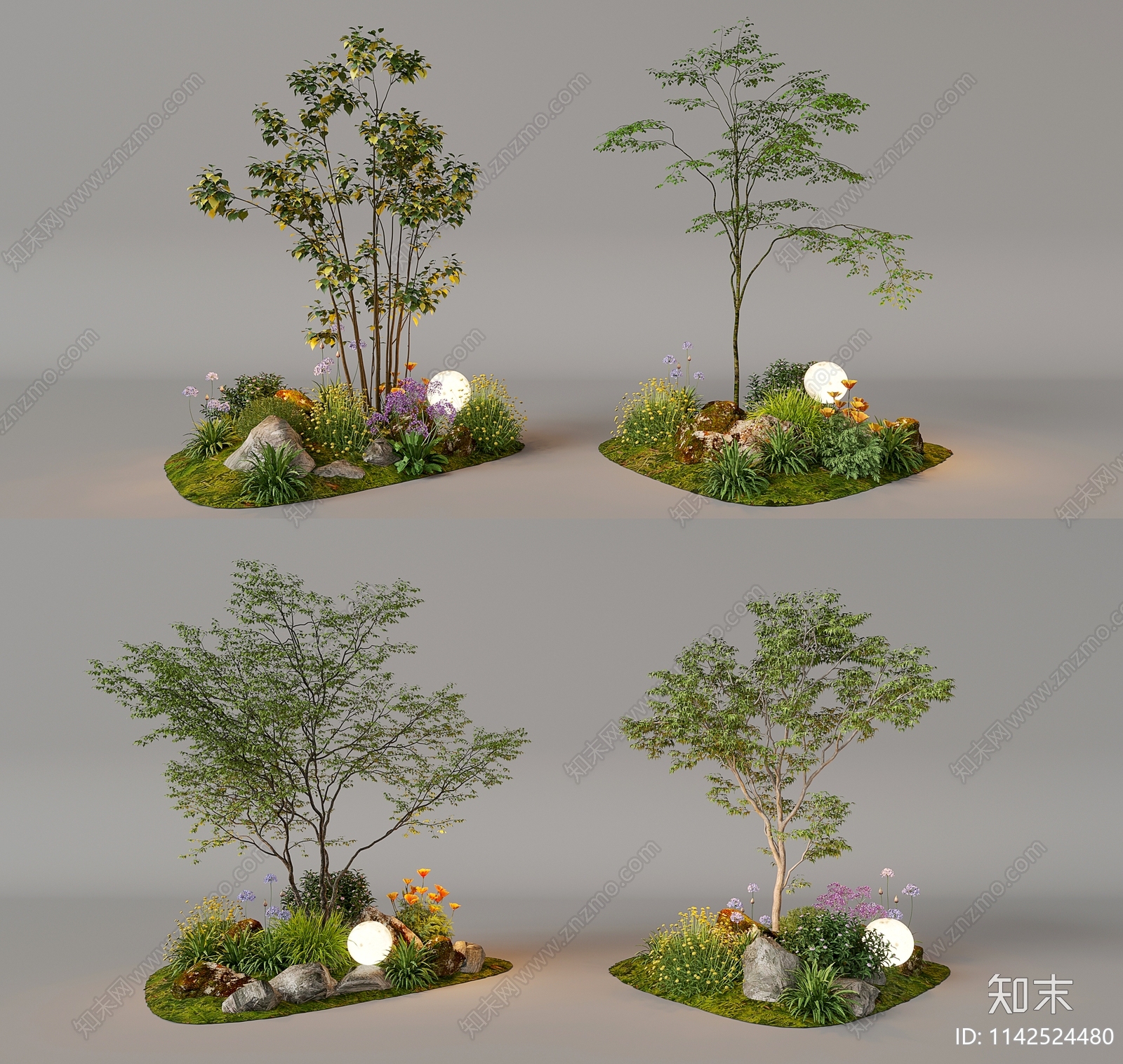 现代组团小景模型3D模型下载【ID:1142524480】