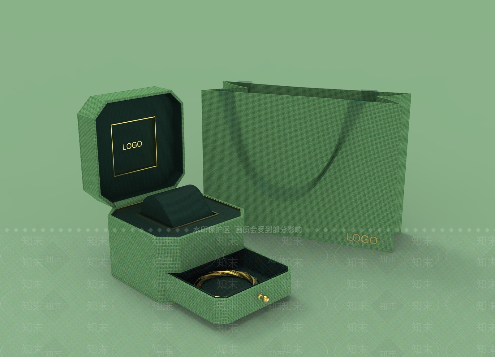 手表包装盒3D模型下载【ID:1142524439】