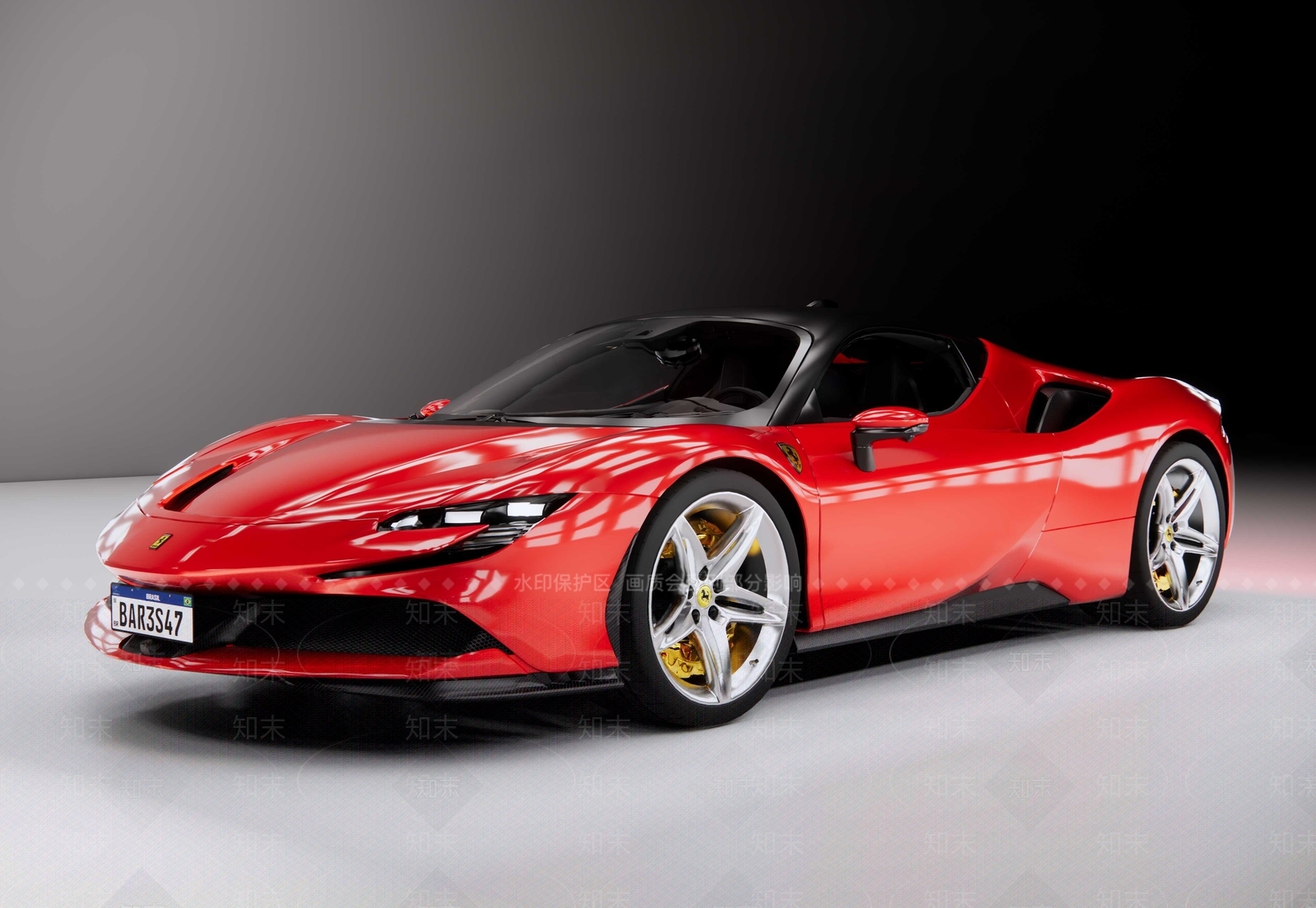 法拉利SF90超级跑车SU模型下载【ID:1142524604】