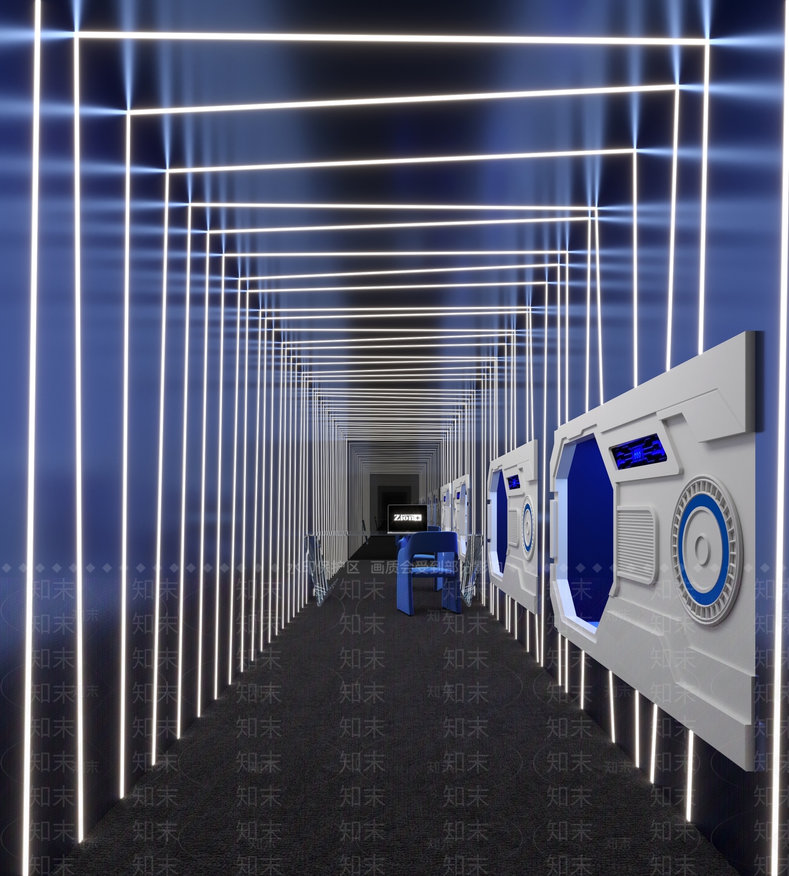 现代科技展馆3D模型下载【ID:1142526578】