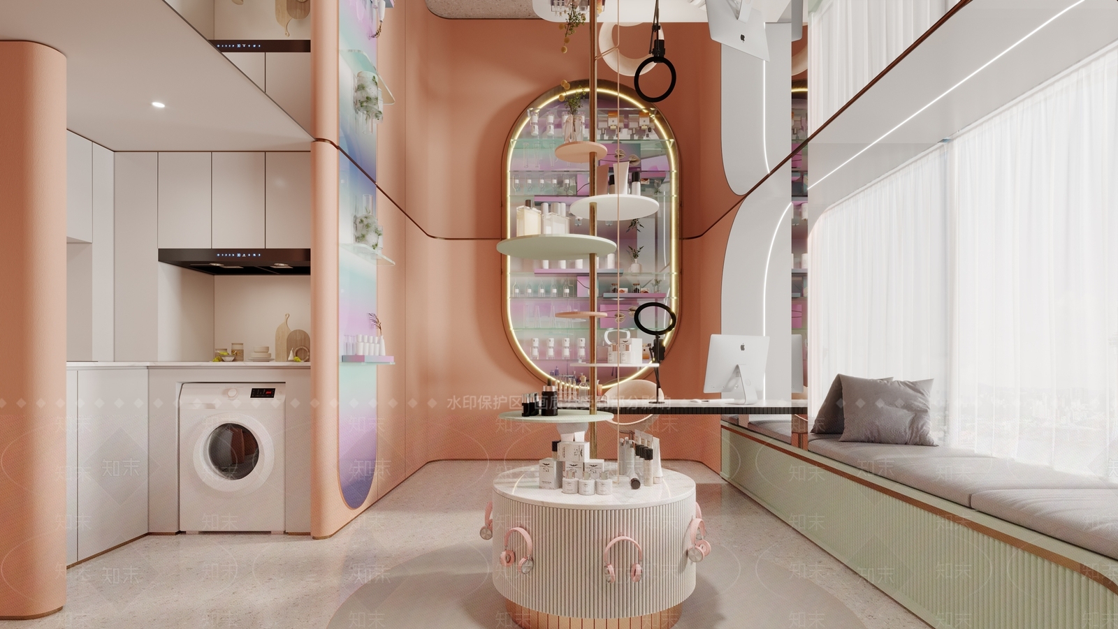 现代网红直播间3D模型下载【ID:1142531975】