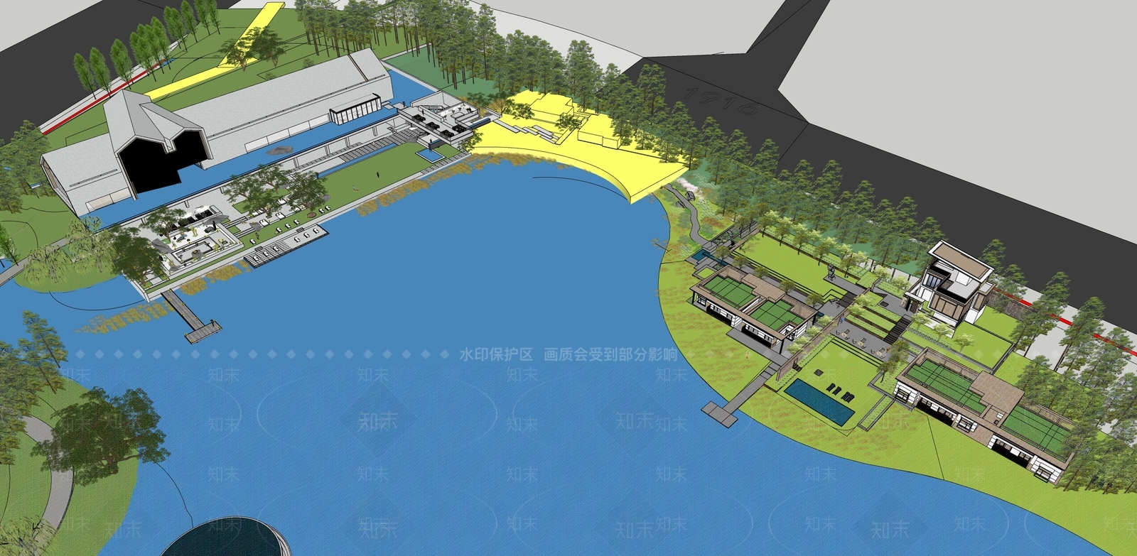 融创现代商业建筑SU模型下载【ID:1142531988】