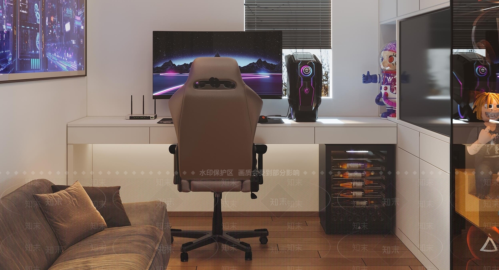 现代娱乐室3D模型下载【ID:1142599213】_知末3d模型网