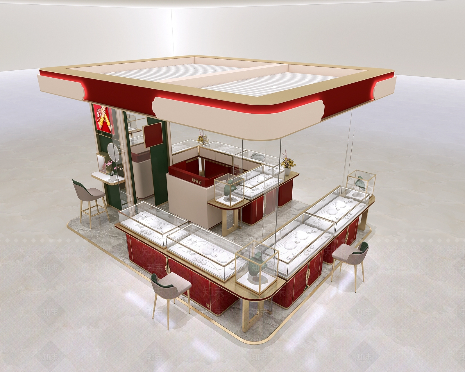 珠宝店3D模型下载【ID:1142546197】
