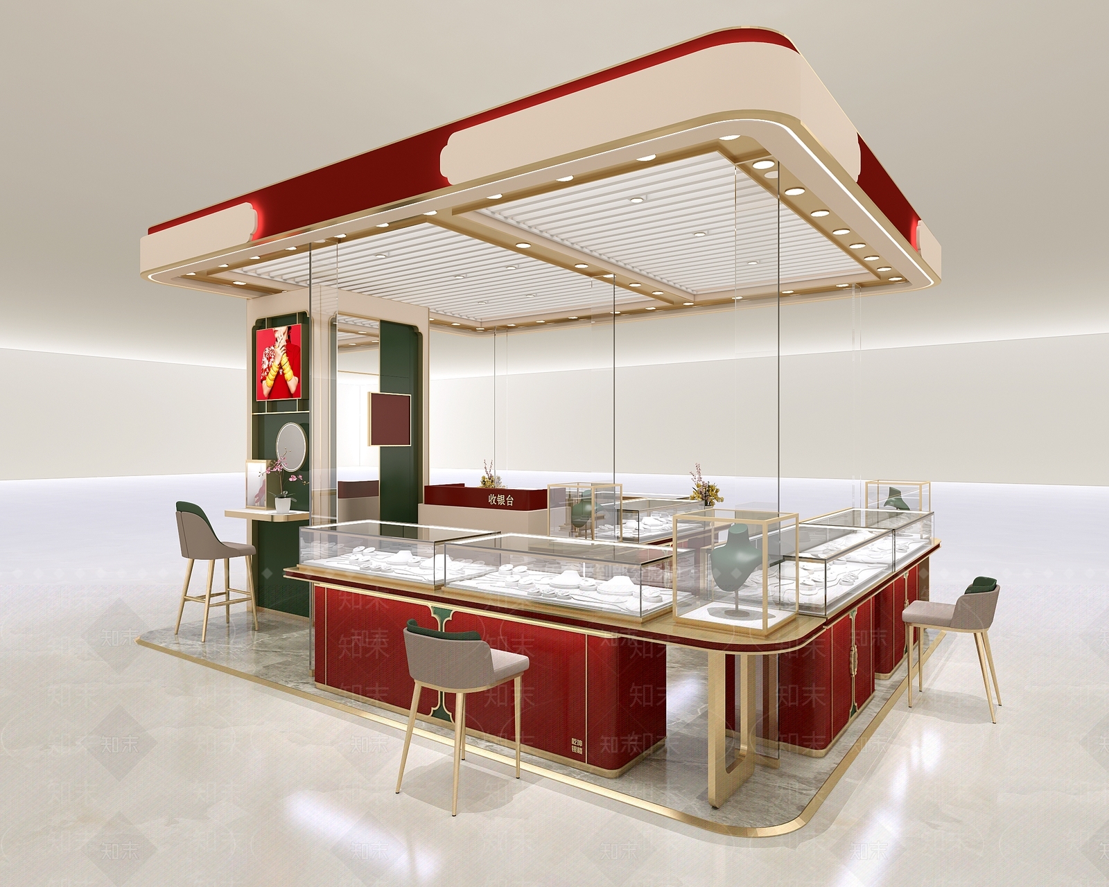 珠宝店3D模型下载【ID:1142546197】