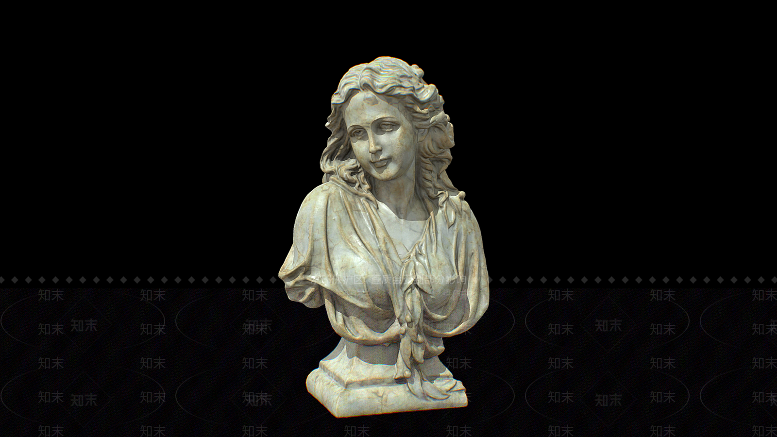 欧式女性人物头像雕塑SU模型下载【ID:1142549960】