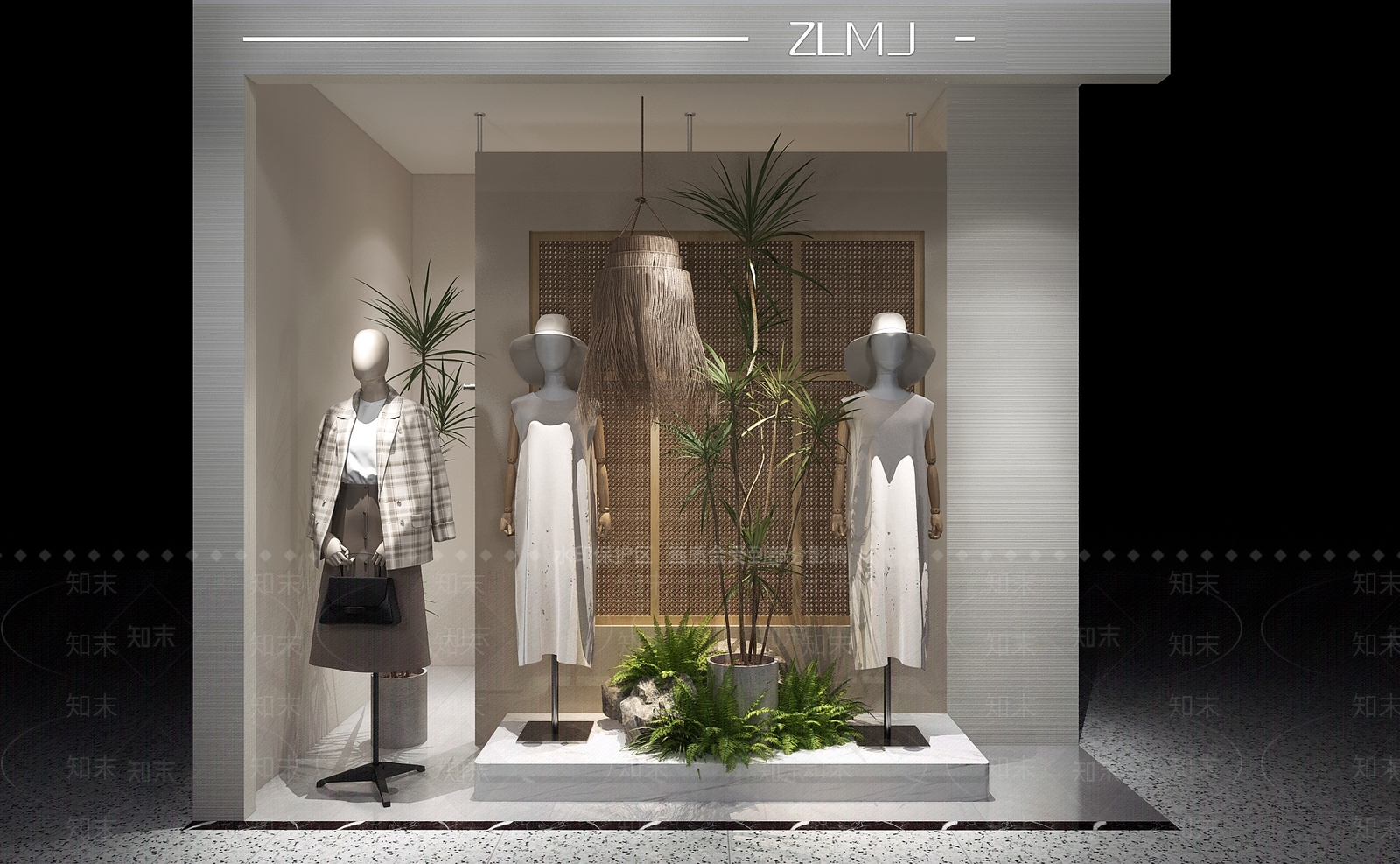 国风女装模特橱窗DP点展示3D模型下载【ID:1142552496】