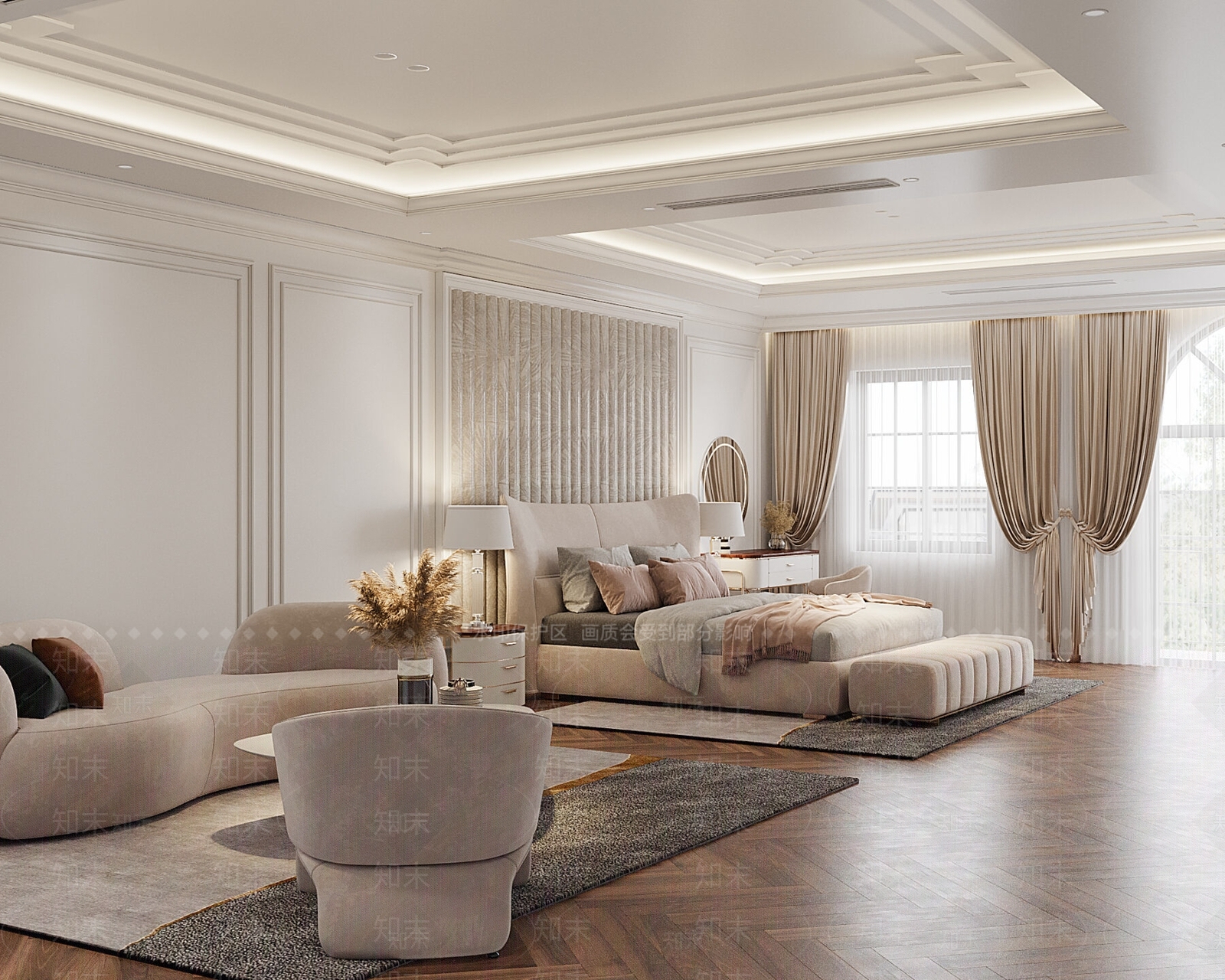 法式单身公寓3D模型下载【ID:1142557186】