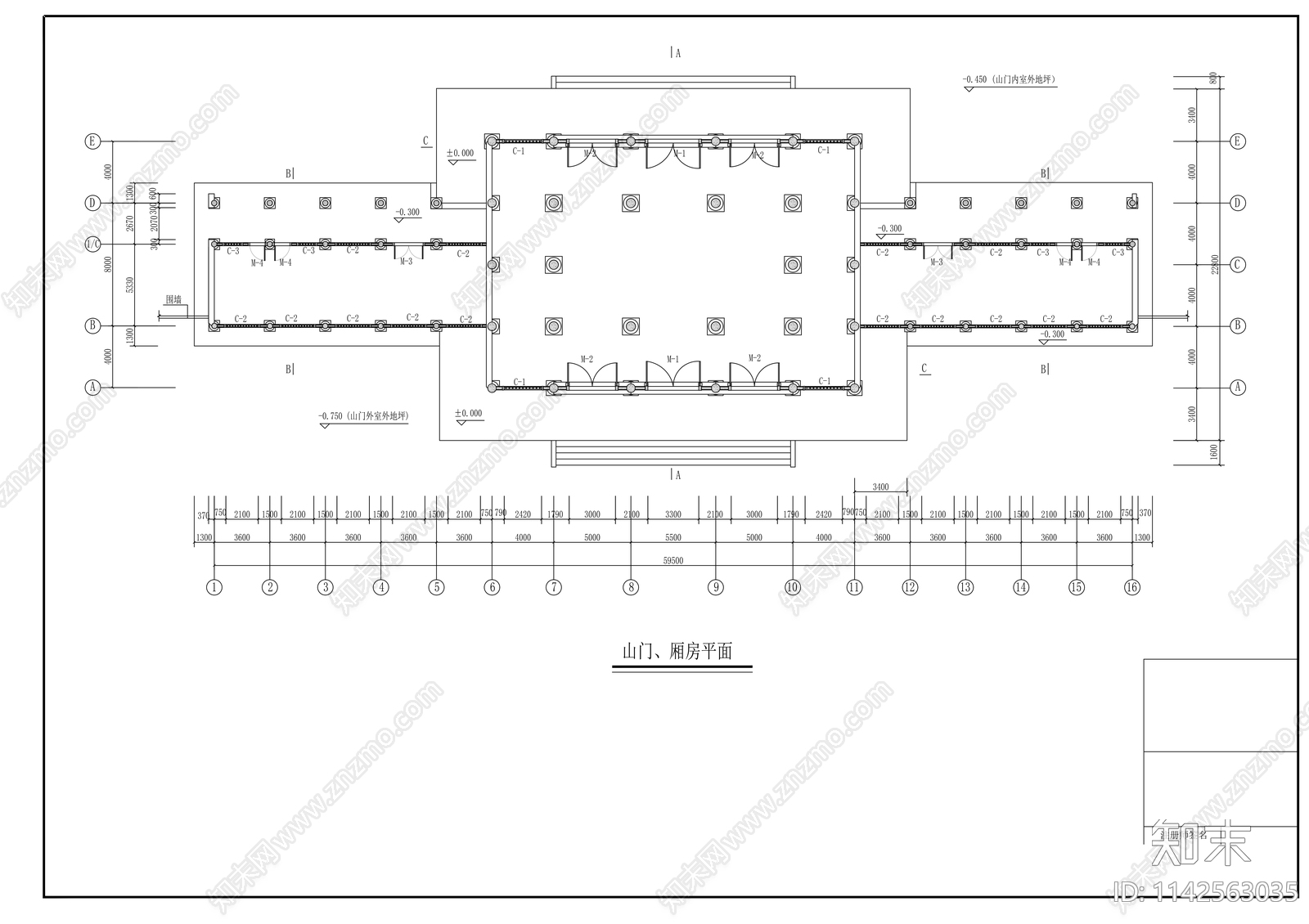 古建筑cad施工图下载【ID:1142563035】